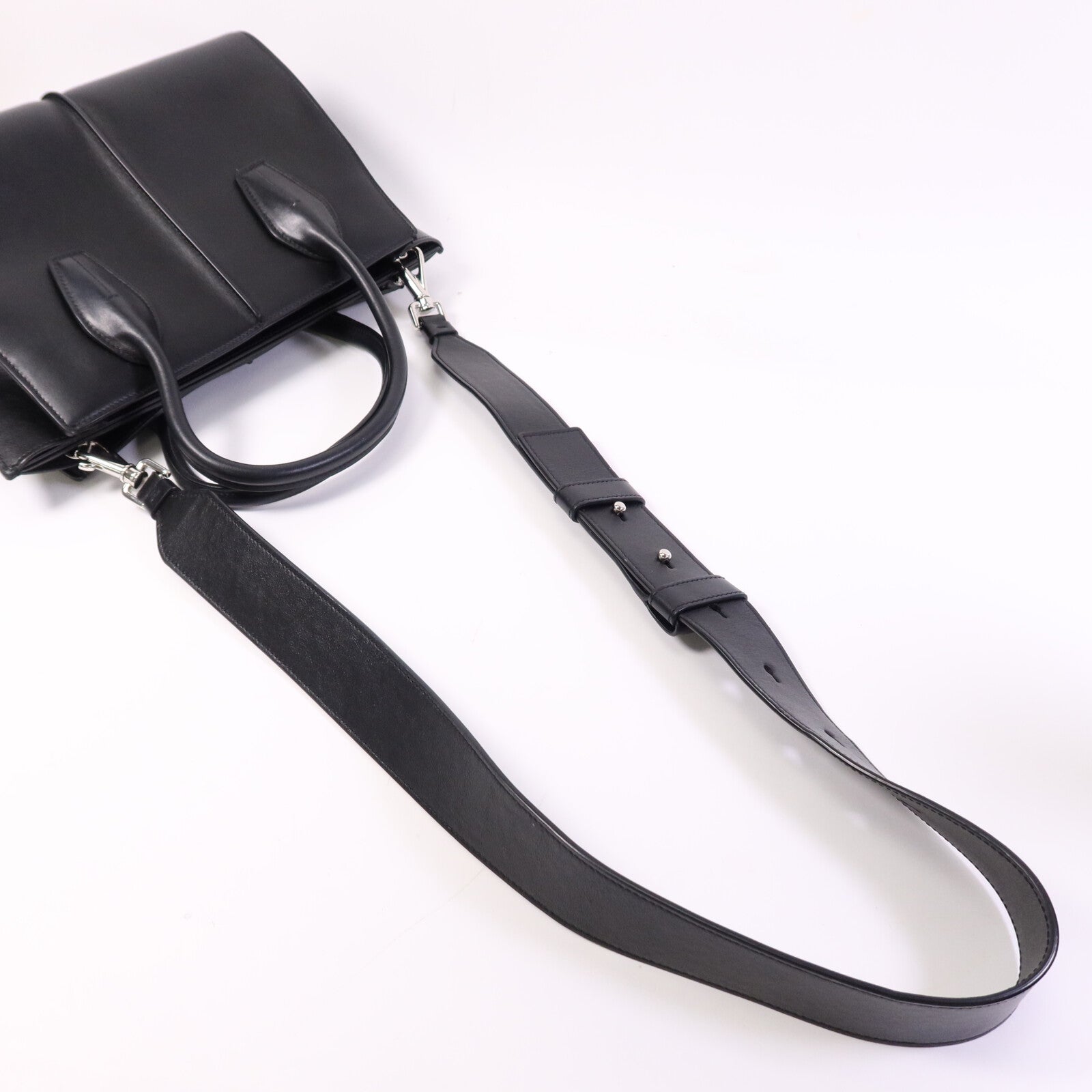 TOD'S 牛皮皮革2 Way Shoulder Bag銀扣肩背袋