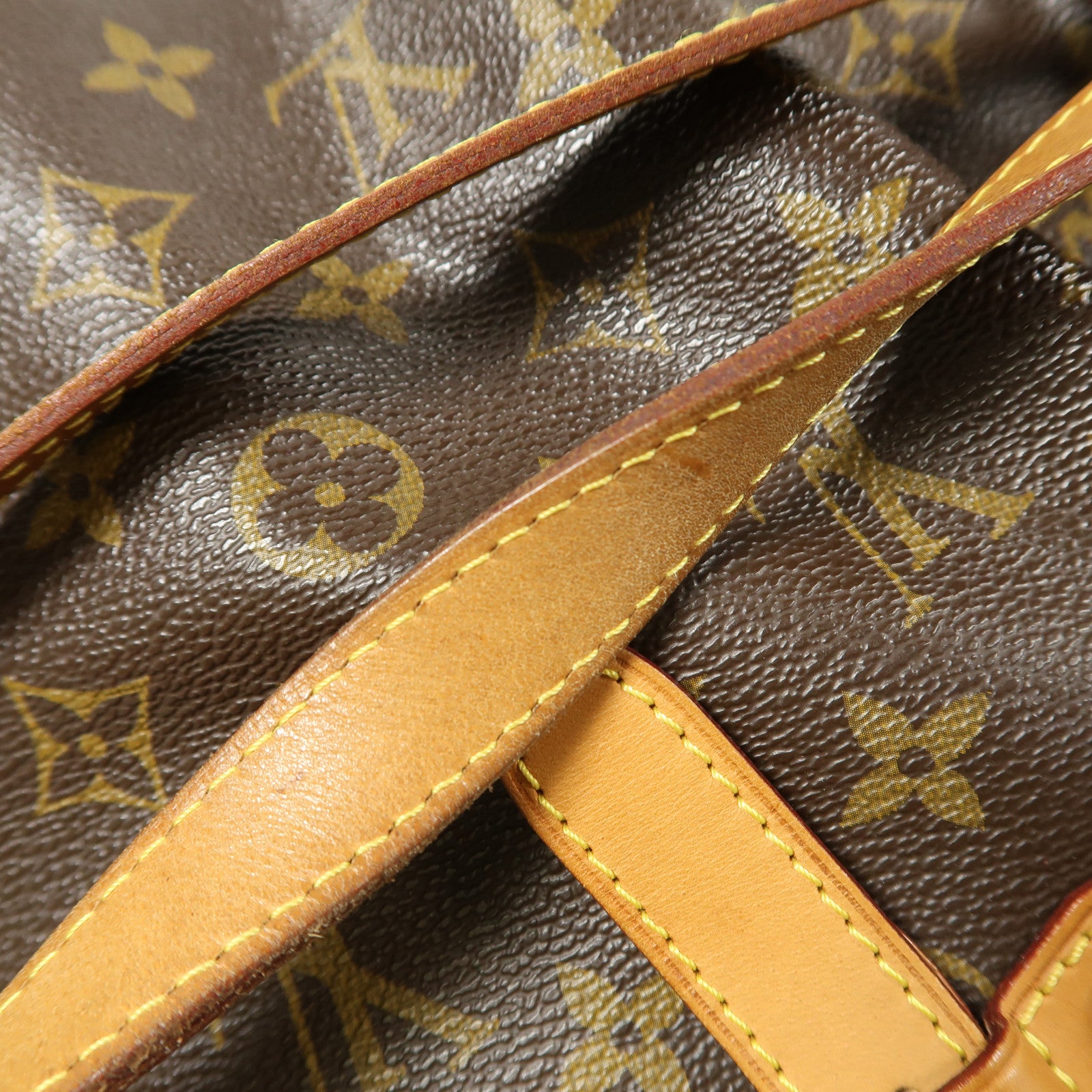 LOUIS VUITTON Monogram Palermo GM金扣手挽肩背兩用袋棕色