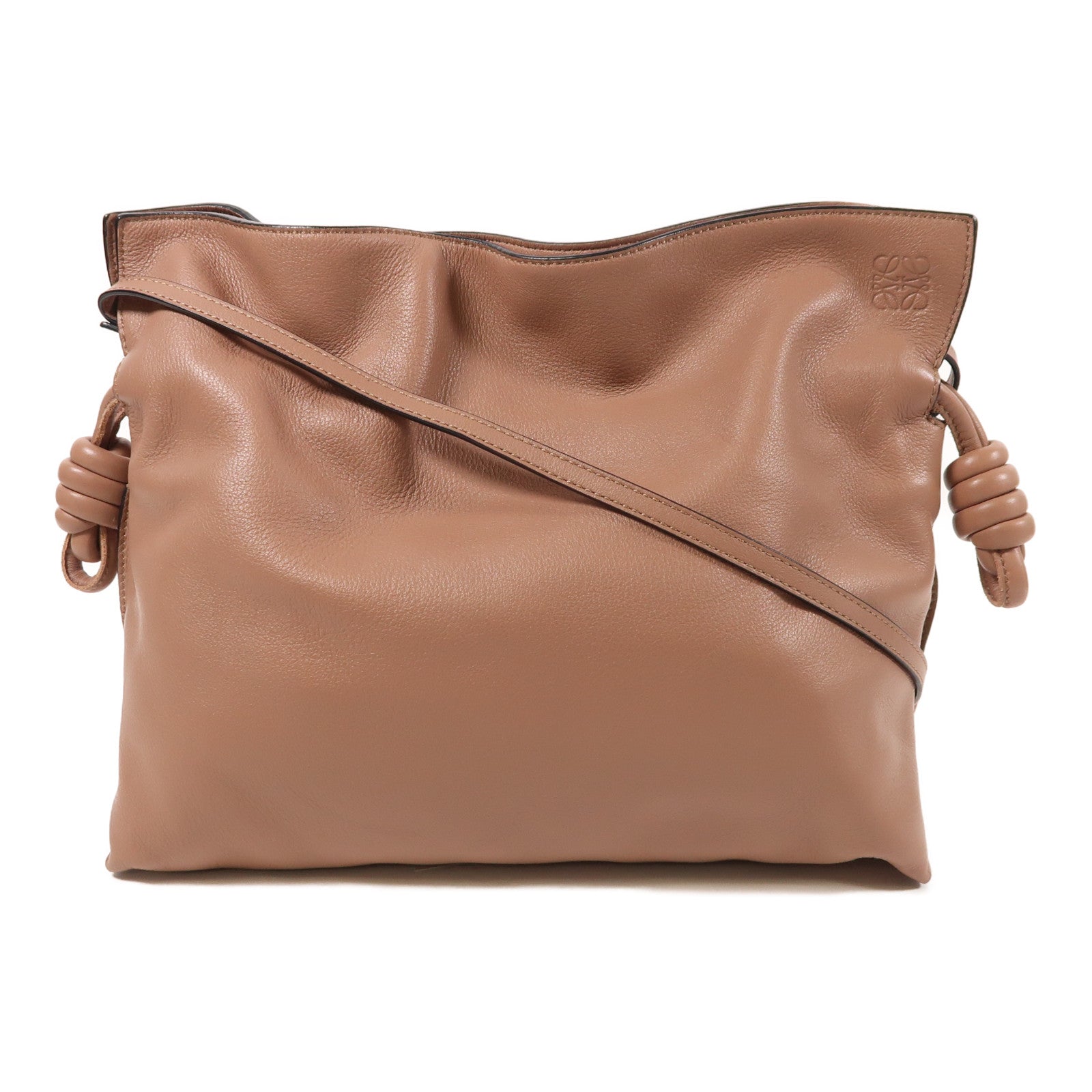 LOEWE 牛皮皮革Flamenco Medium金扣肩背袋