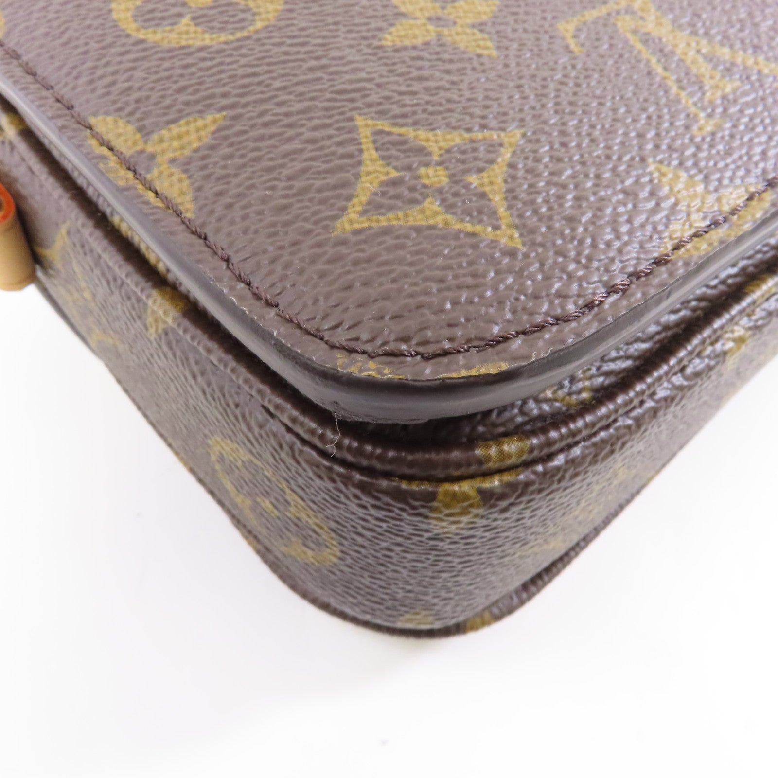 LOUIS VUITTON Monogram Pochette Metis East West金扣手挽肩背兩用袋啡色