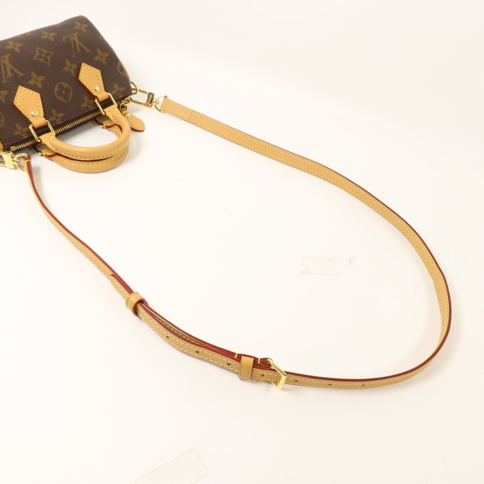 LOUIS VUITTON Monogram Nano Speedy手挽肩背兩用袋