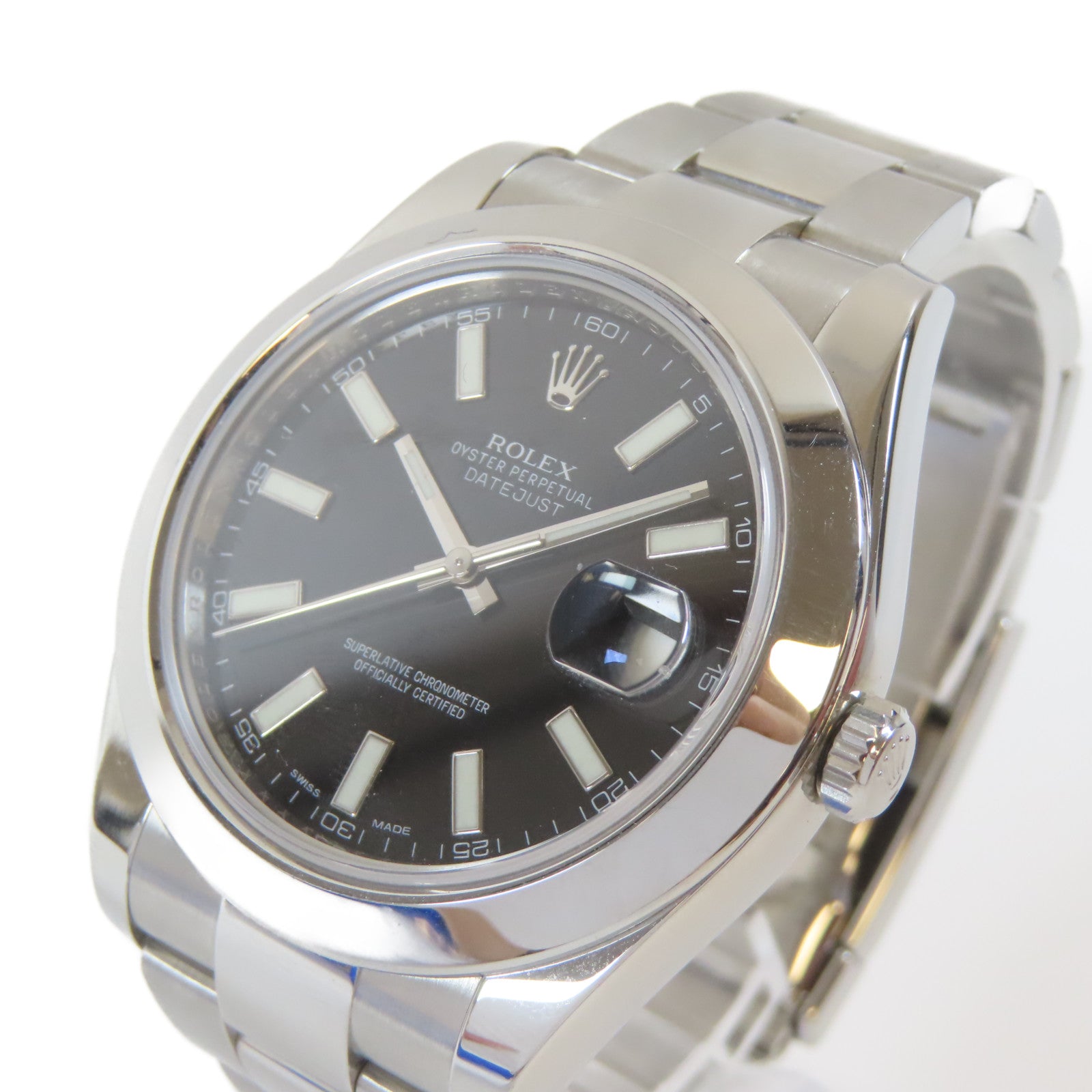 ROLEX Datejust II不鏽鋼手錶自動機芯黑色