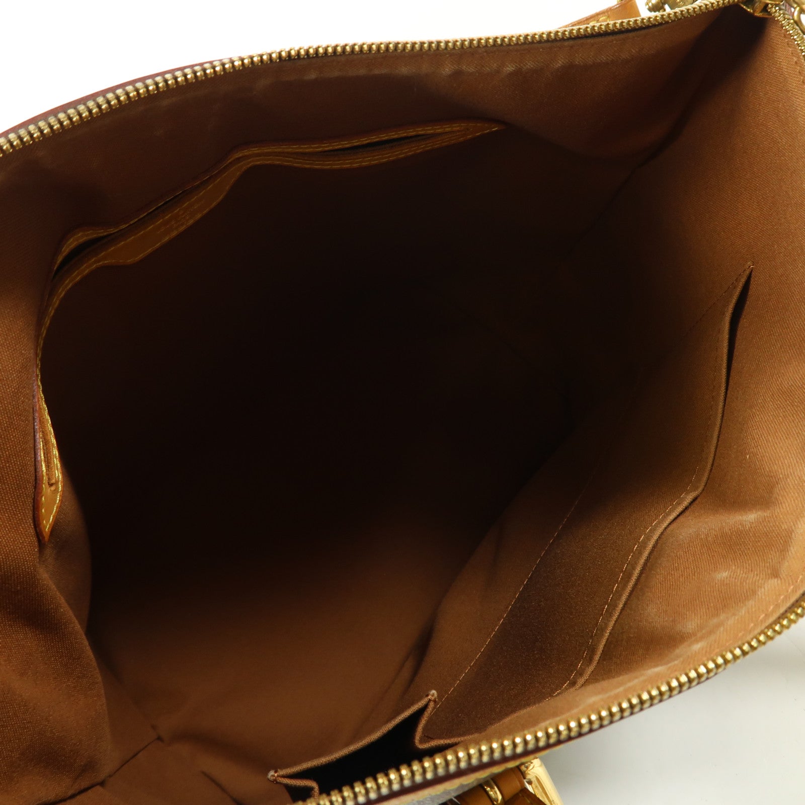 LOUIS VUITTON Monogram Palermo GM金扣手挽肩背兩用袋棕色