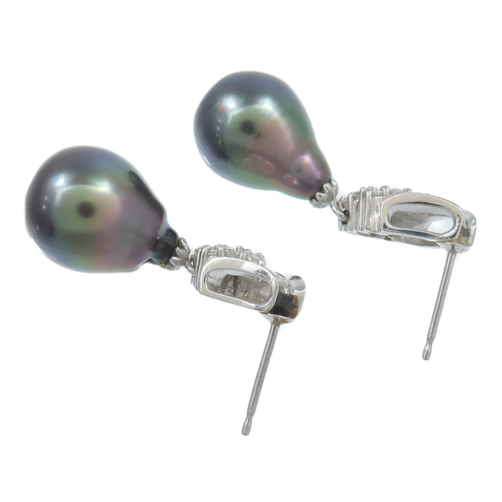 JEWELRY PT900鉑金Pearl Diamond Earrings珍珠/鑽石耳環