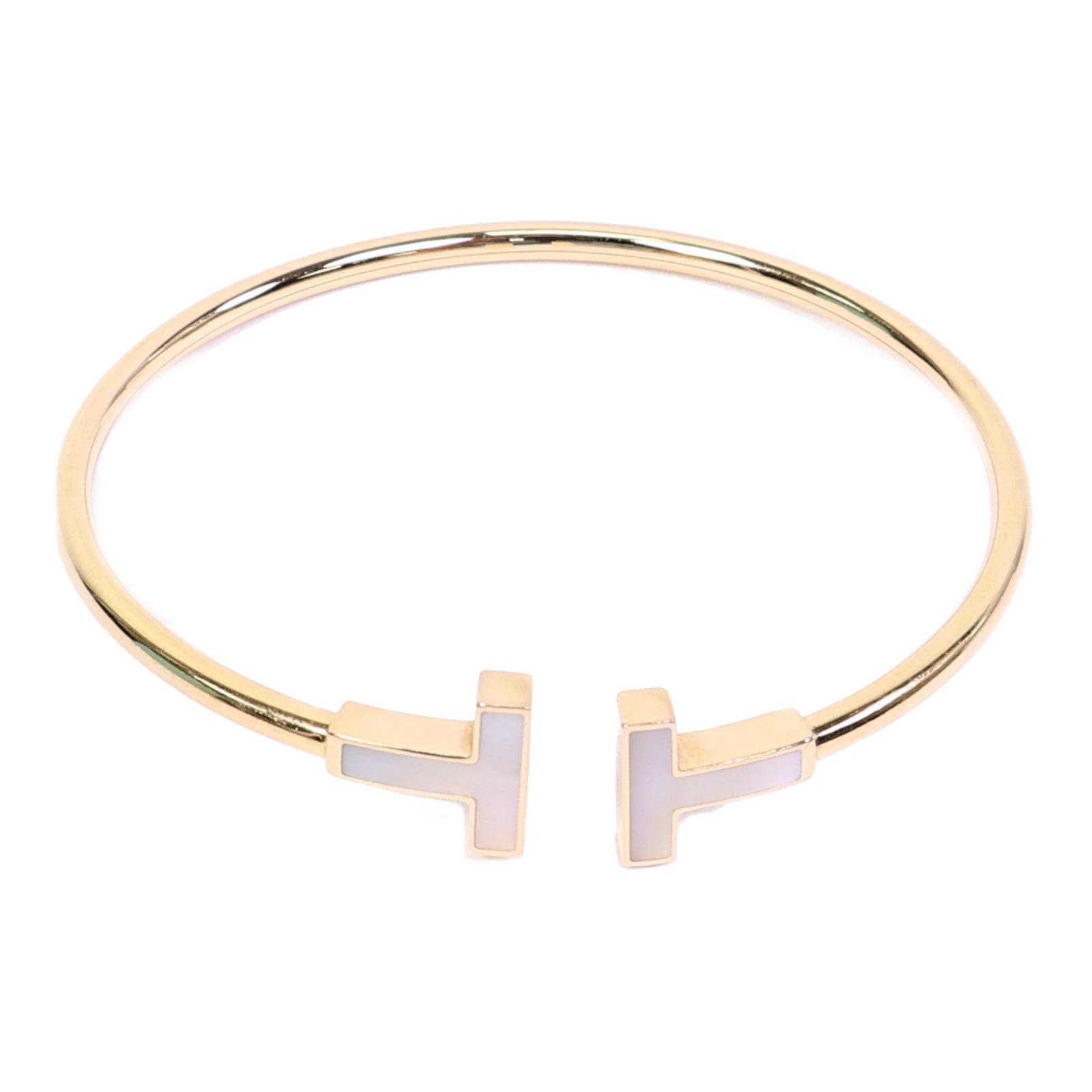 TIFFANY＆CO 18K黃金T Wire Bracelet手鐲