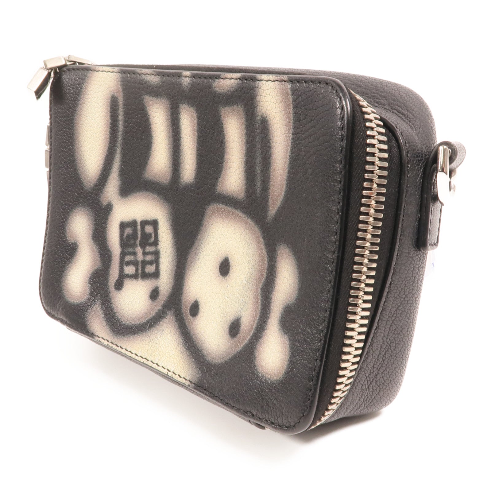 GIVENCHY 牛皮皮革Shoulder Bag銀扣肩背袋