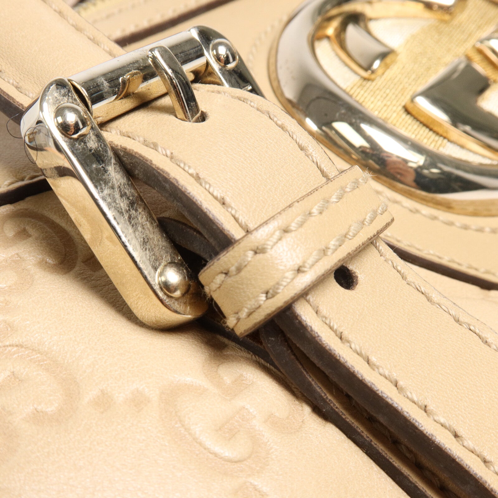 GUCCI 牛皮皮革Britt波士頓包