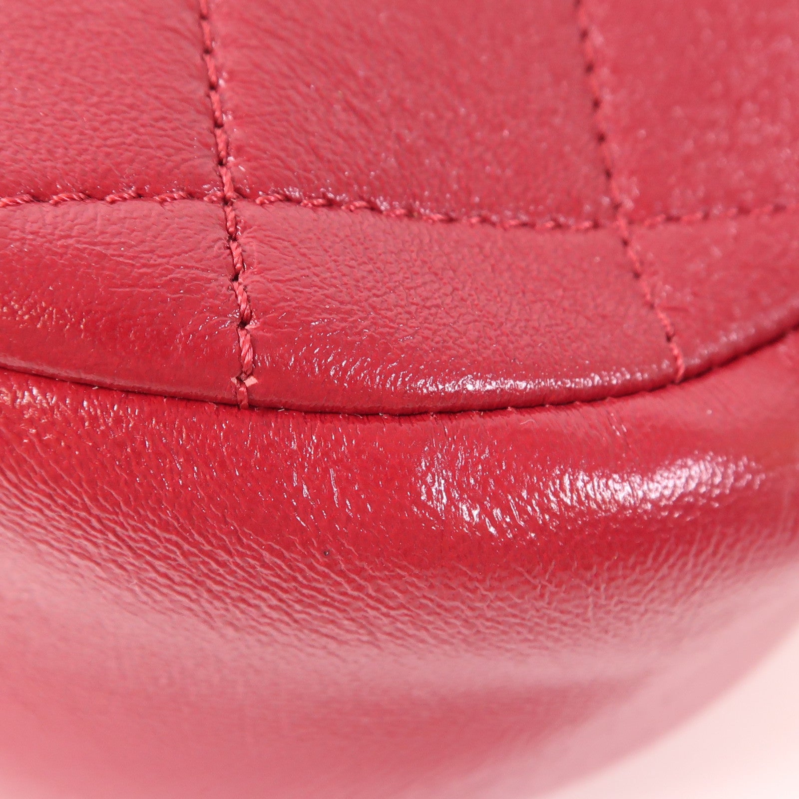 CHANEL 牛皮皮革Chain Shoulder金扣鏈帶肩背袋