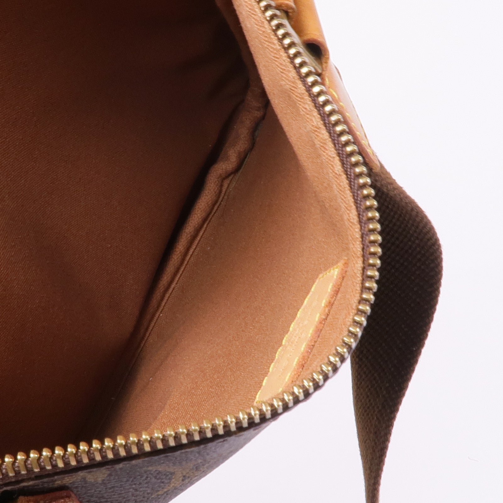 LOUIS VUITTON Monogram Pochette Bosphore金扣肩背袋棕色