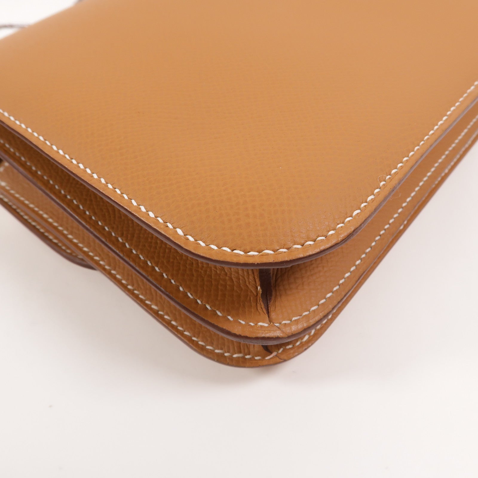 HERMES Epsom皮革Constance Mini肩背袋Gold