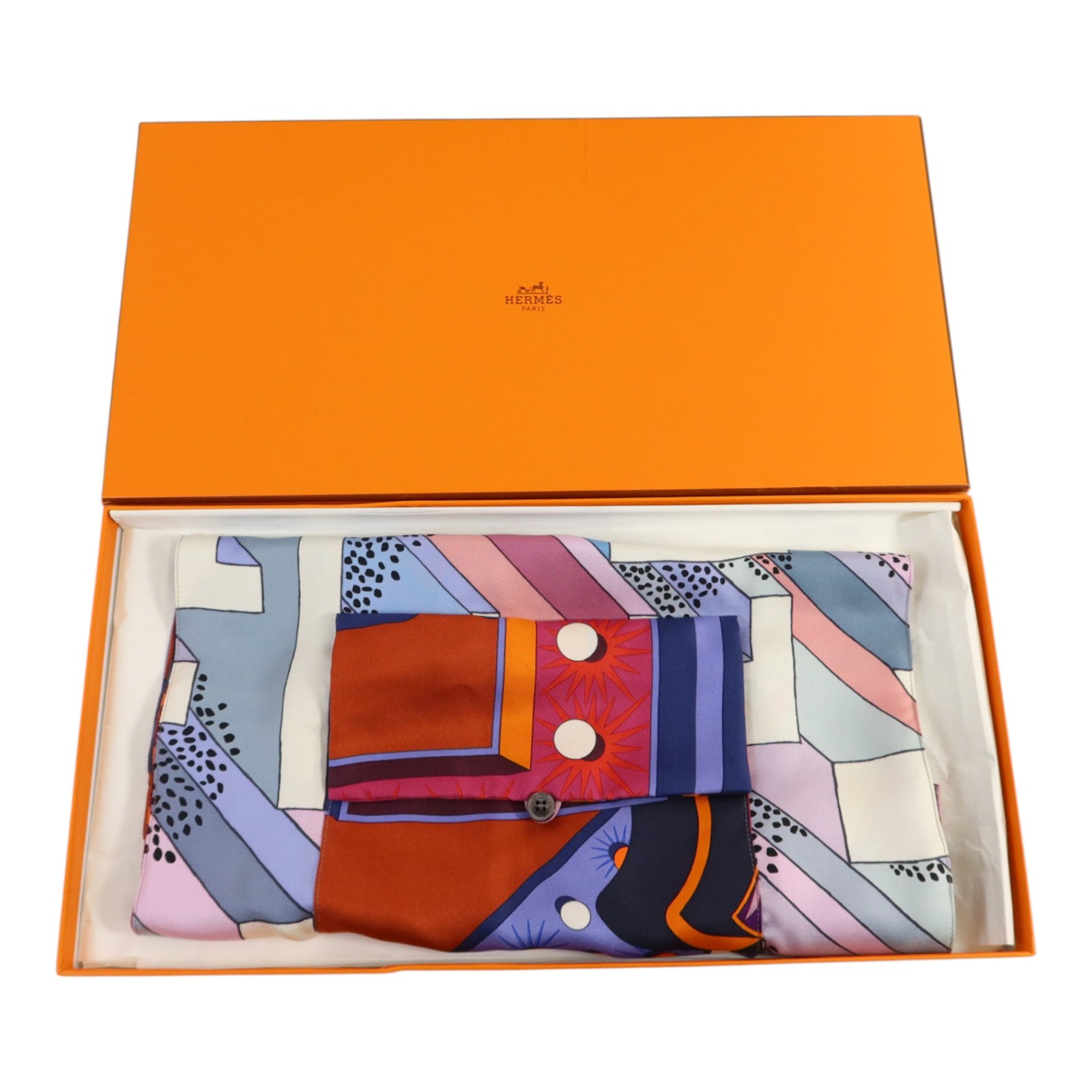HERMES 絲質Petit H Limited肩背袋