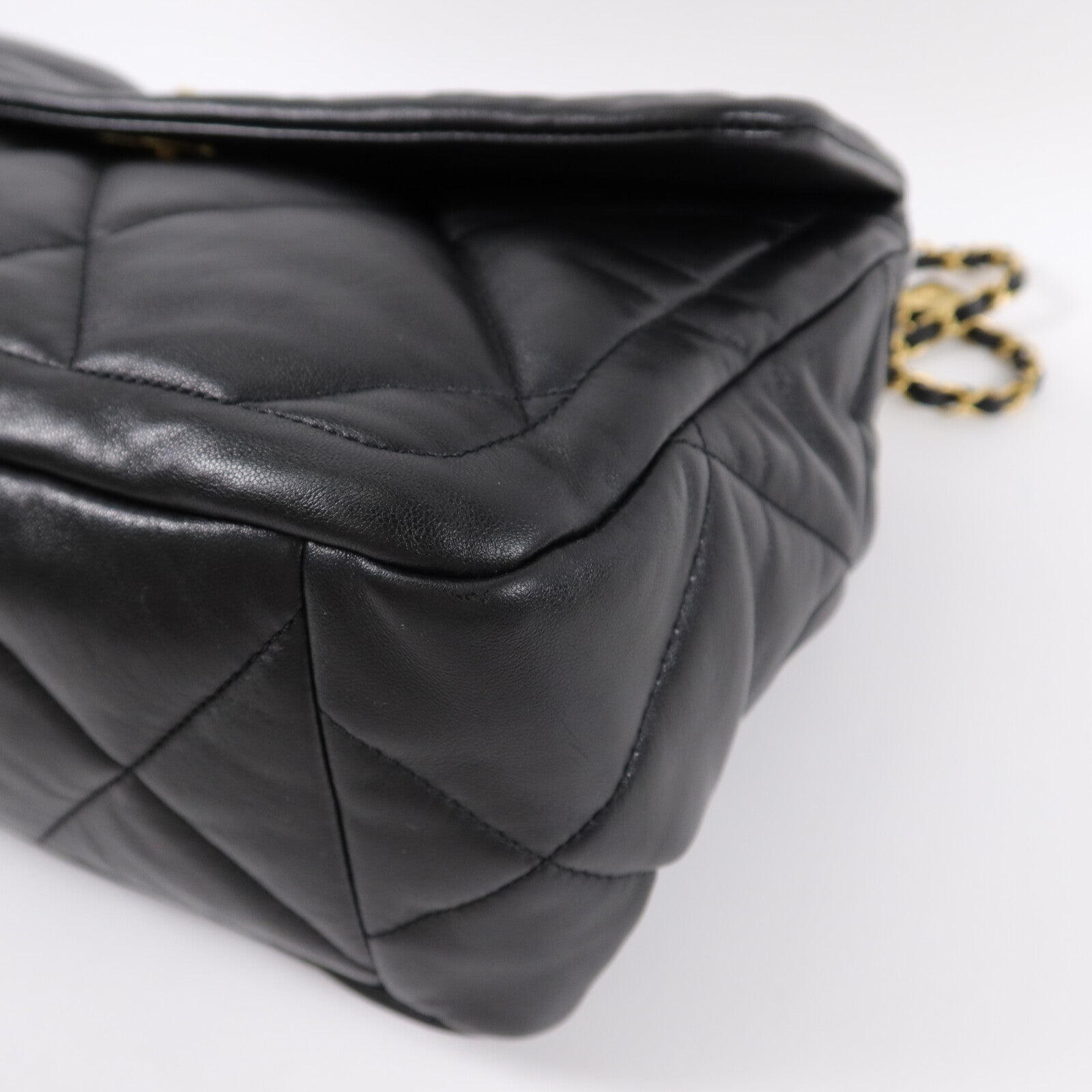 CHANEL 羊皮皮革25K Flap Bag Large鏈帶肩背袋