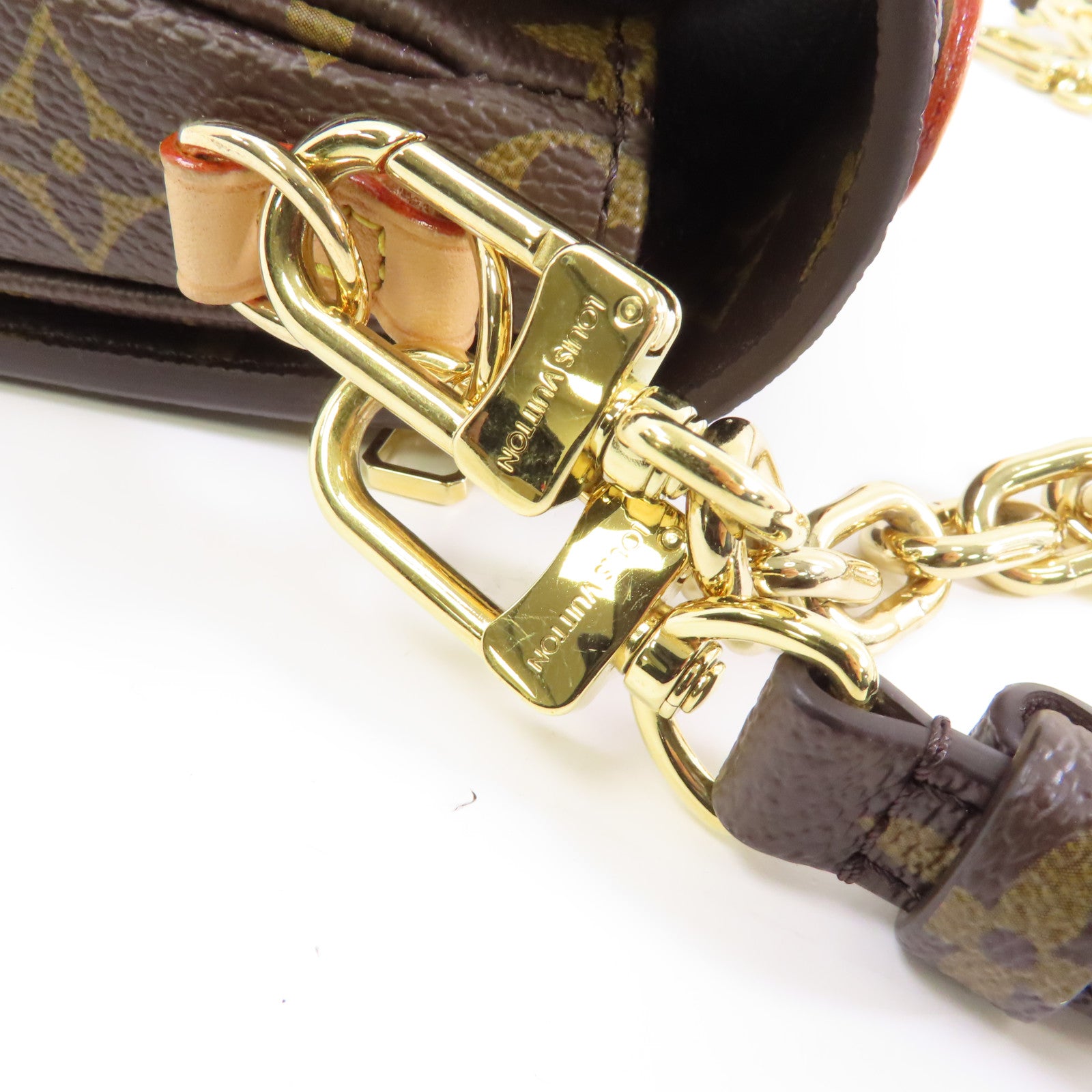 LOUIS VUITTON Monogram Pochette Metis East West金扣手挽肩背兩用袋啡色