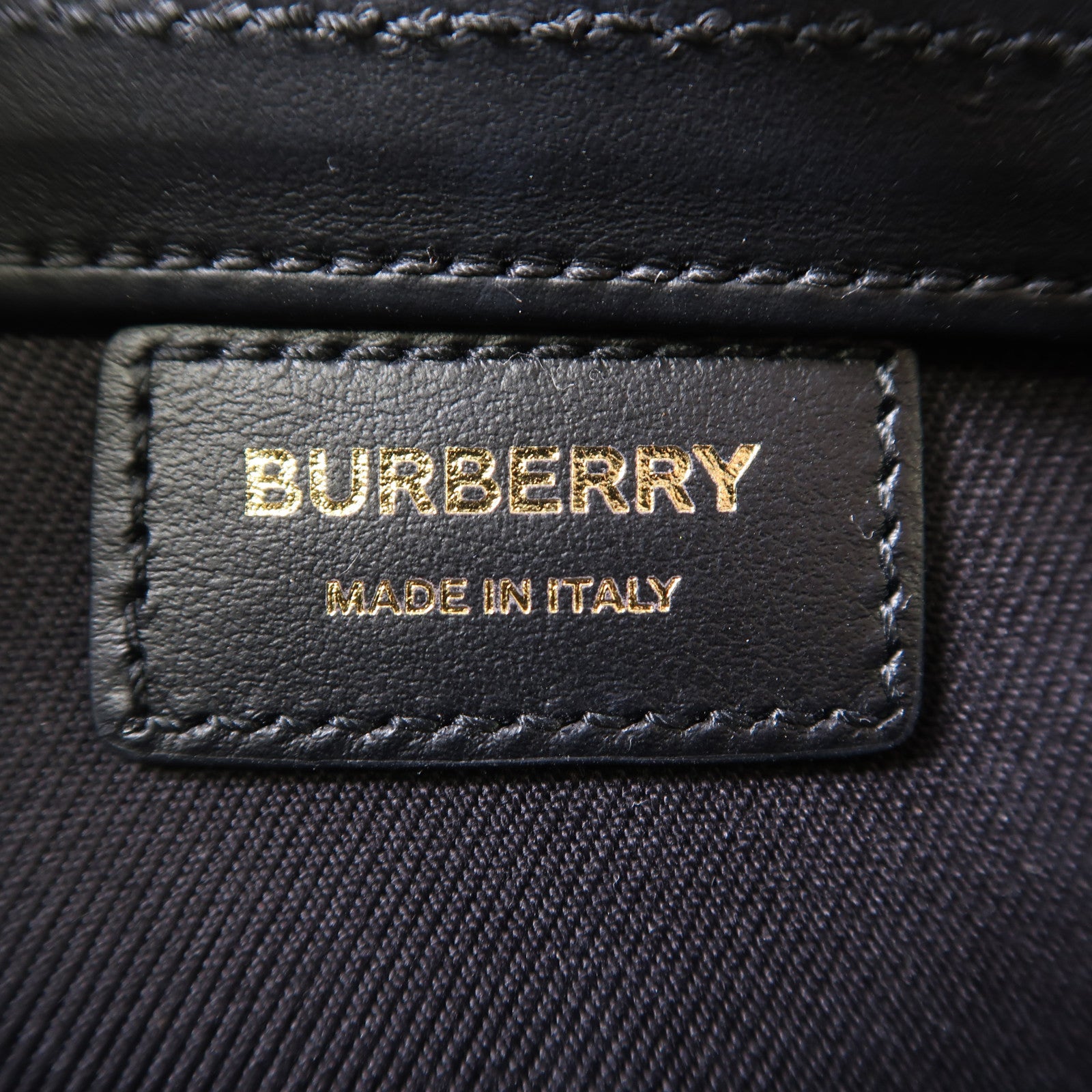 BURBERRY 塗層帆布/牛皮皮革Shoulder Bag金扣肩背袋啡色/黑色