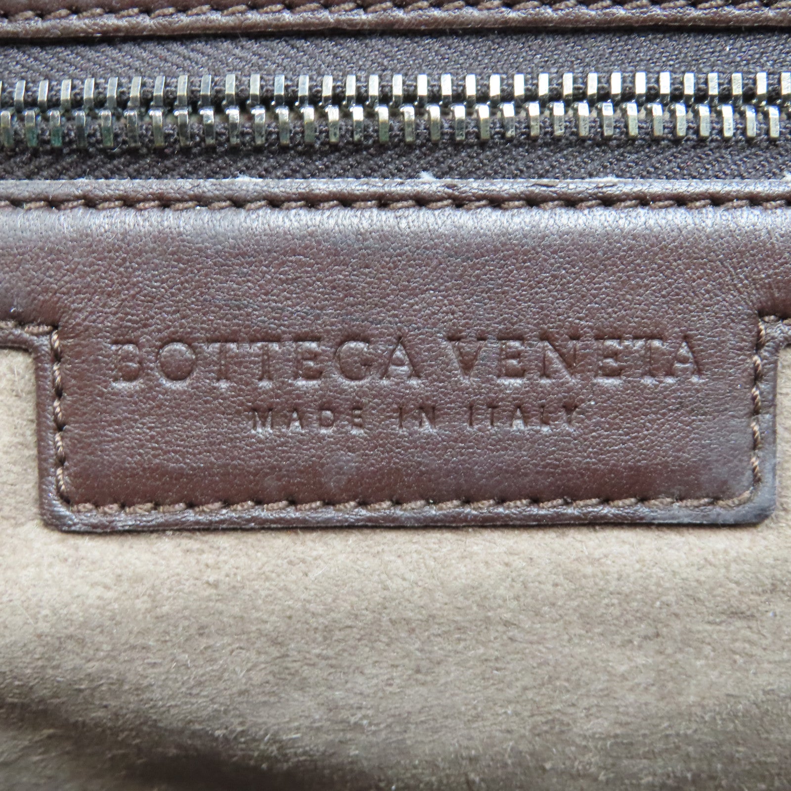 BOTTEGA VENETA 織紋皮革Shoulder Bag肩背袋啡色