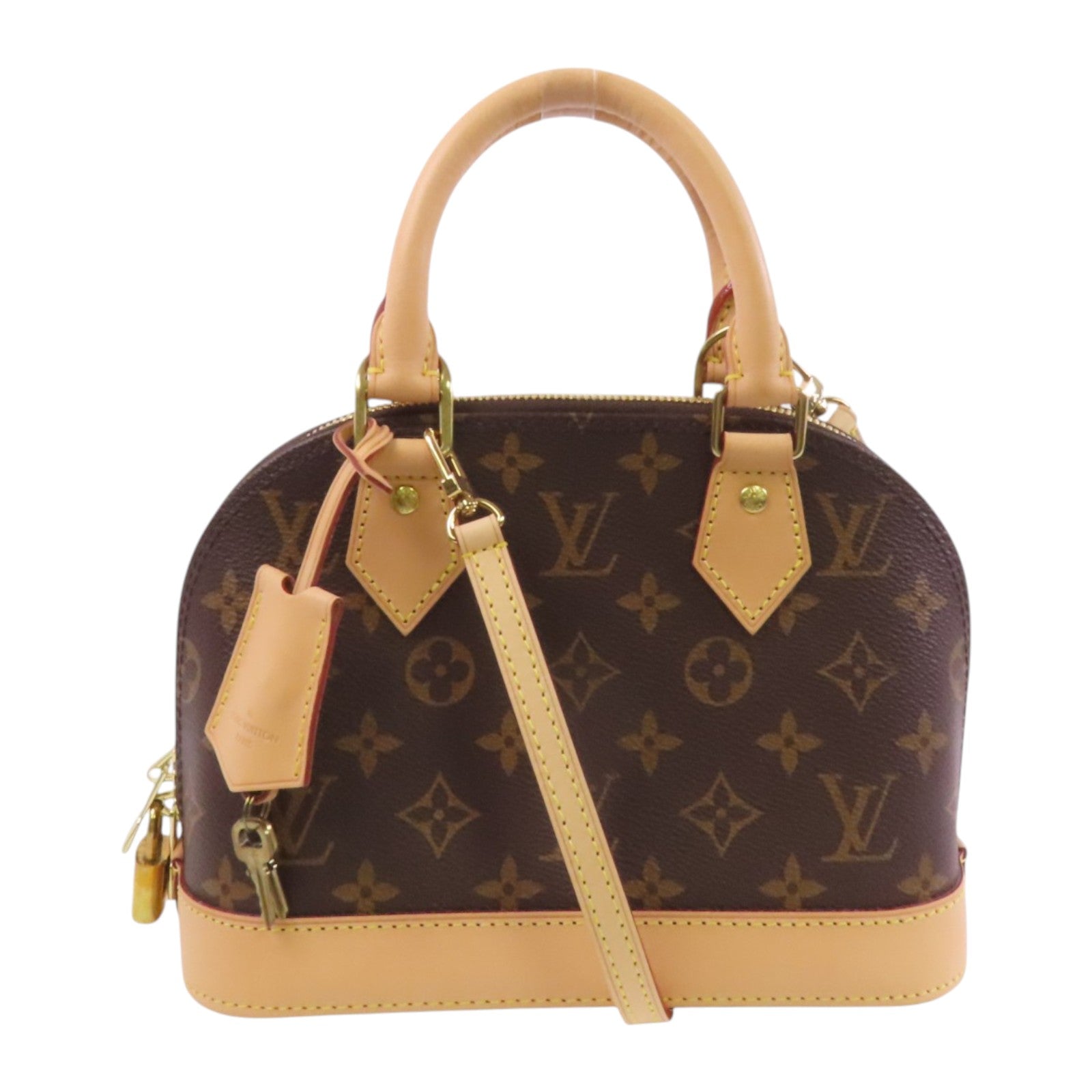 LOUIS VUITTON Monogram Alma BB金扣手挽肩背兩用袋