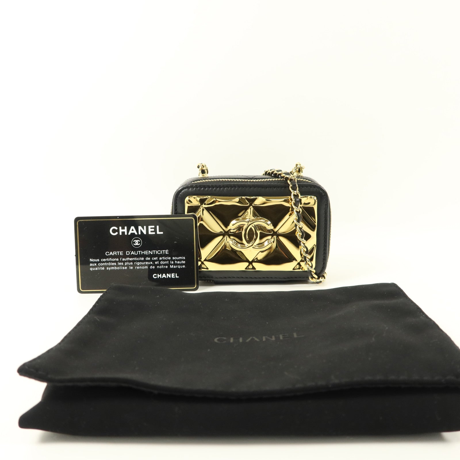CHANEL 羊皮皮革Clutch with Chain肩背袋