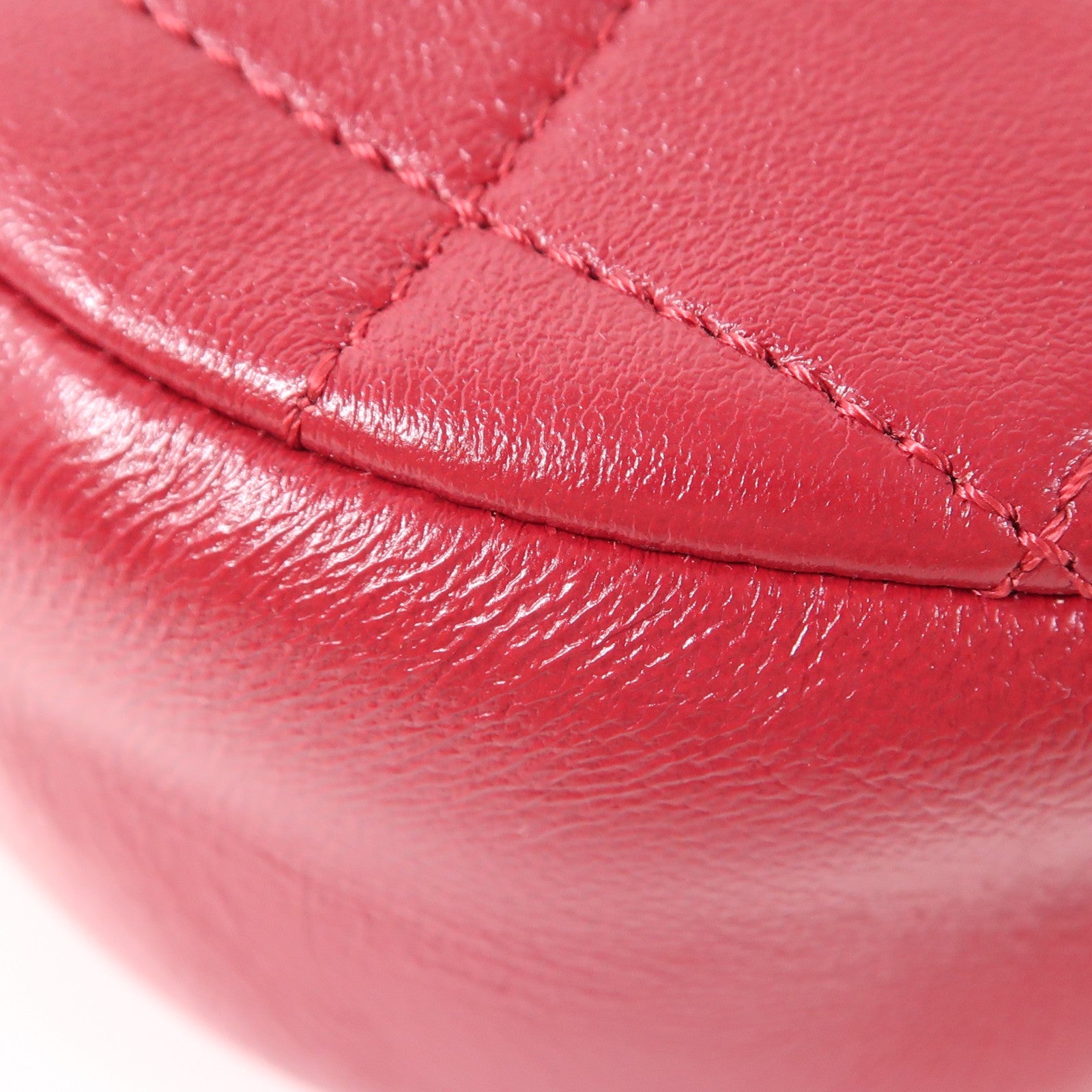 CHANEL 牛皮皮革Chain Shoulder金扣鏈帶肩背袋