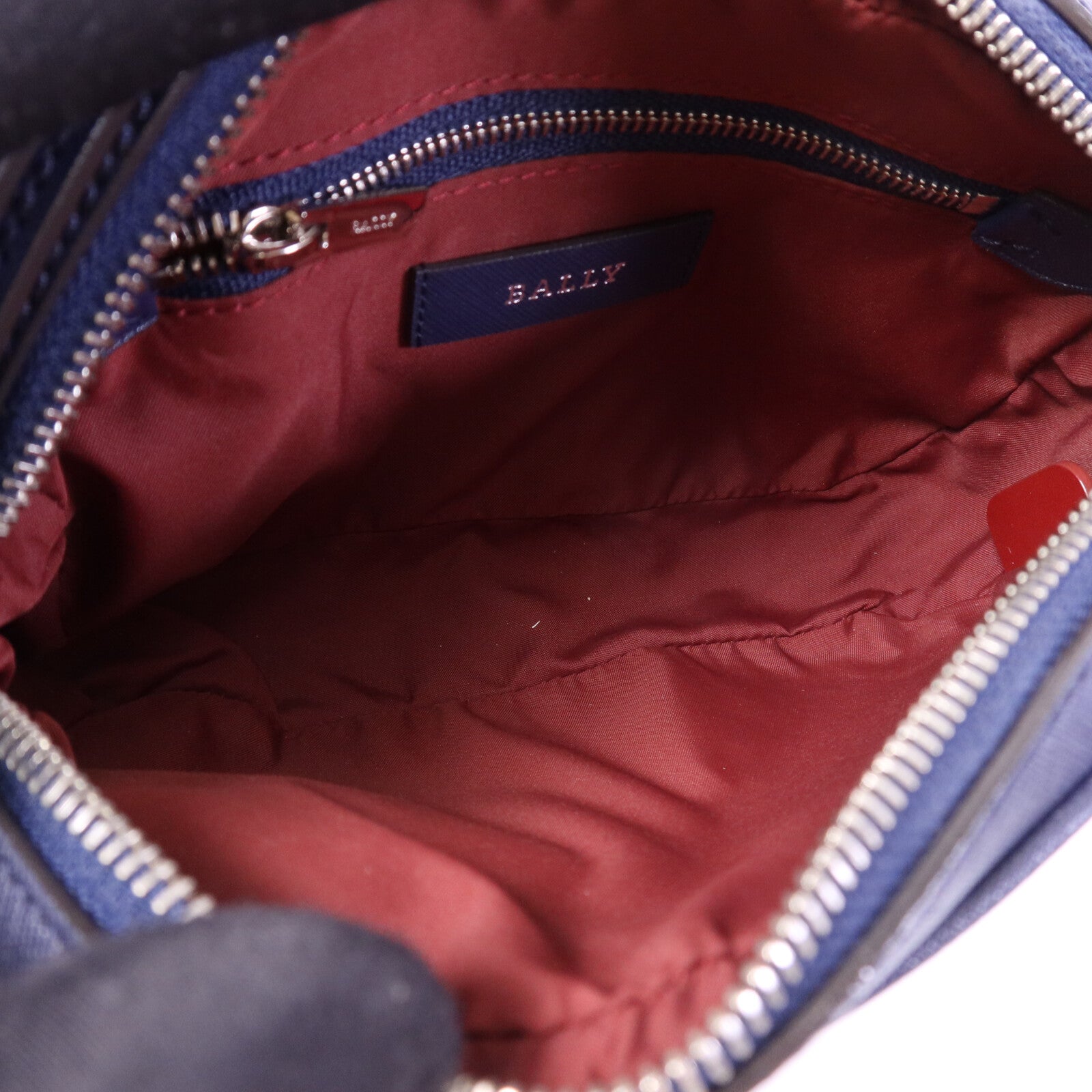 BALLY 牛皮皮革Shoulder Bag銀扣肩背袋