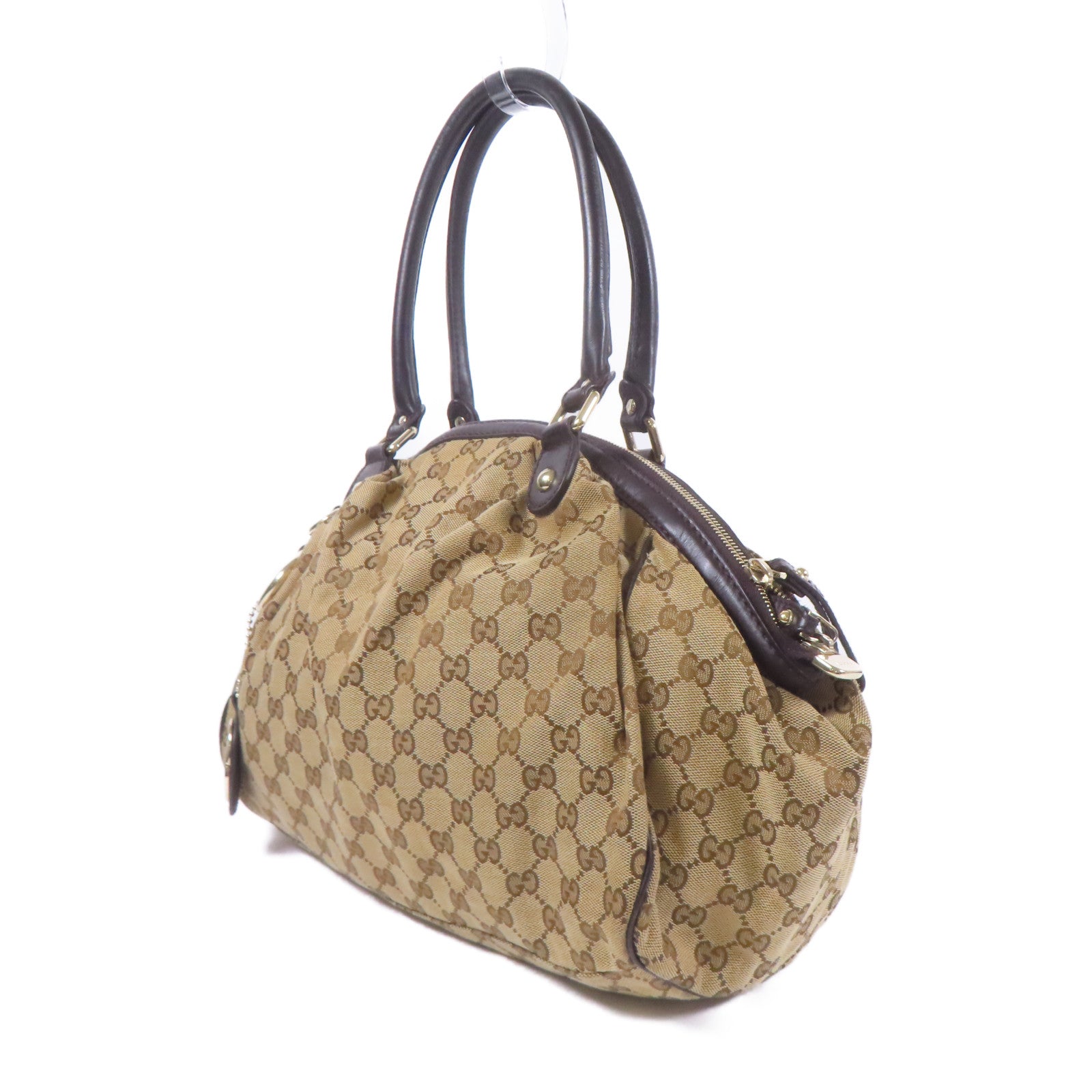GUCCI GG Shoulder Bag 223974 GG Canvas Brown