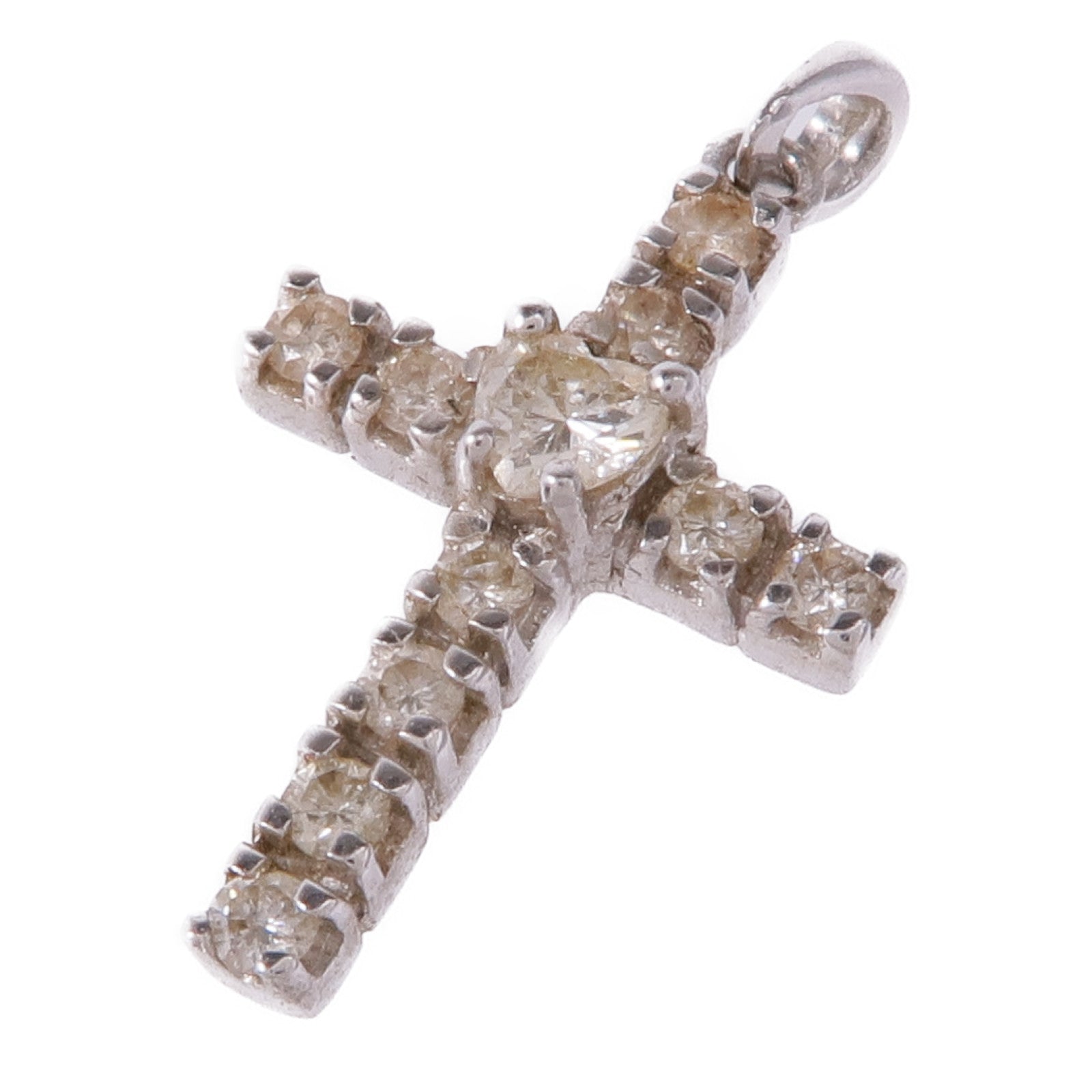JEWELRY Diamond Pendant Top 18K White Gold