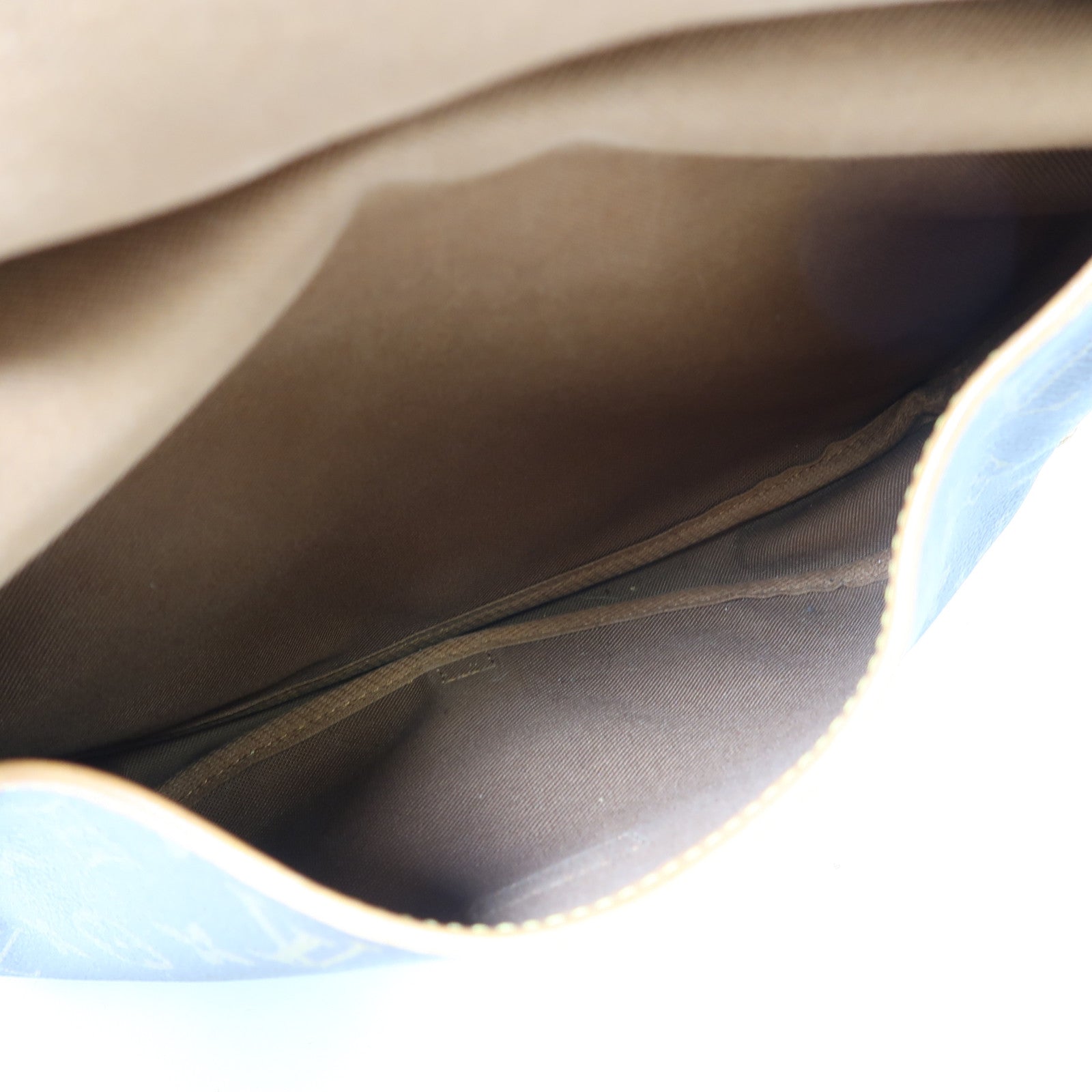 LOUIS VUITTON Monogram Saumur 30金扣肩背袋棕色