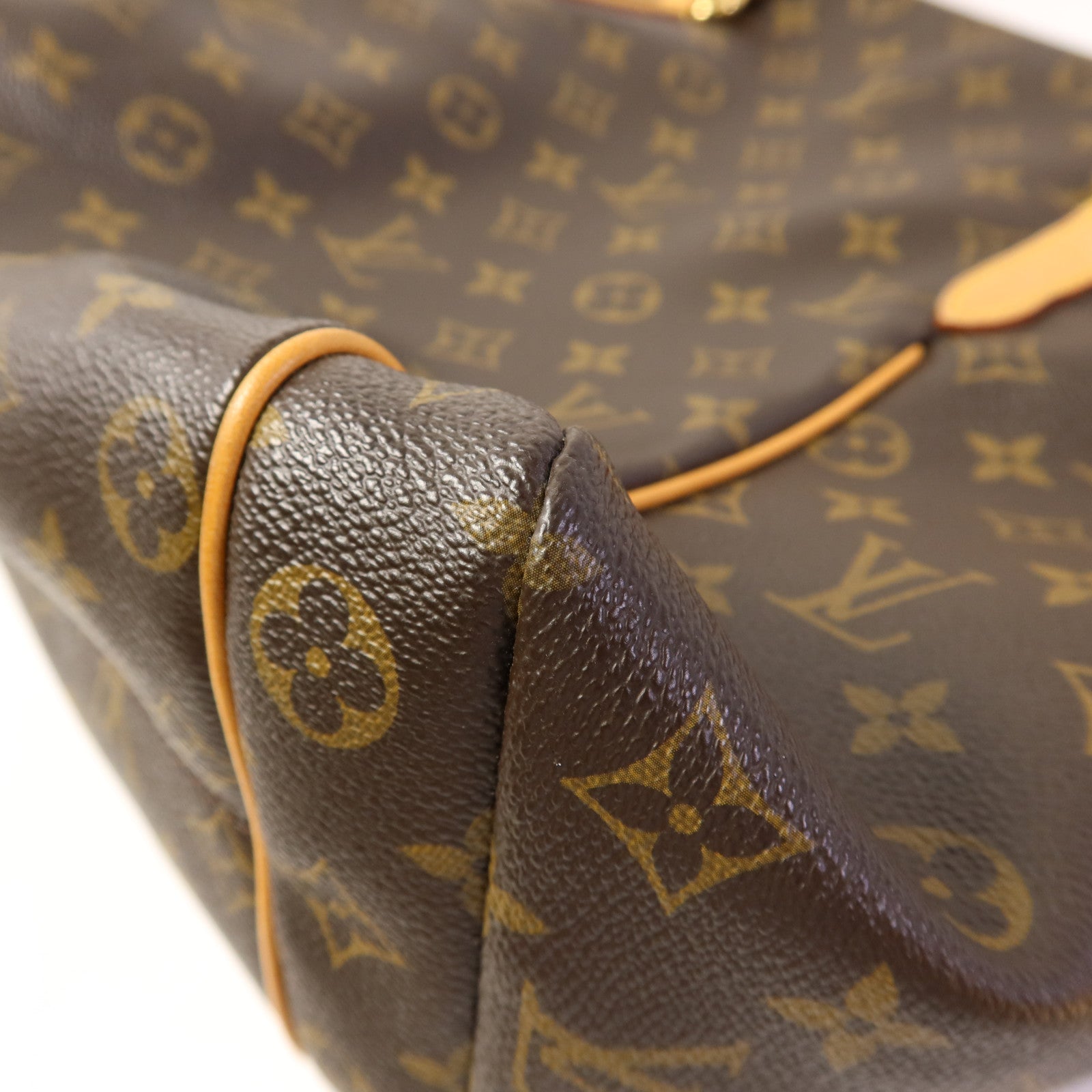 LOUIS VUITTON Monogram Totally MM金扣肩背袋棕色