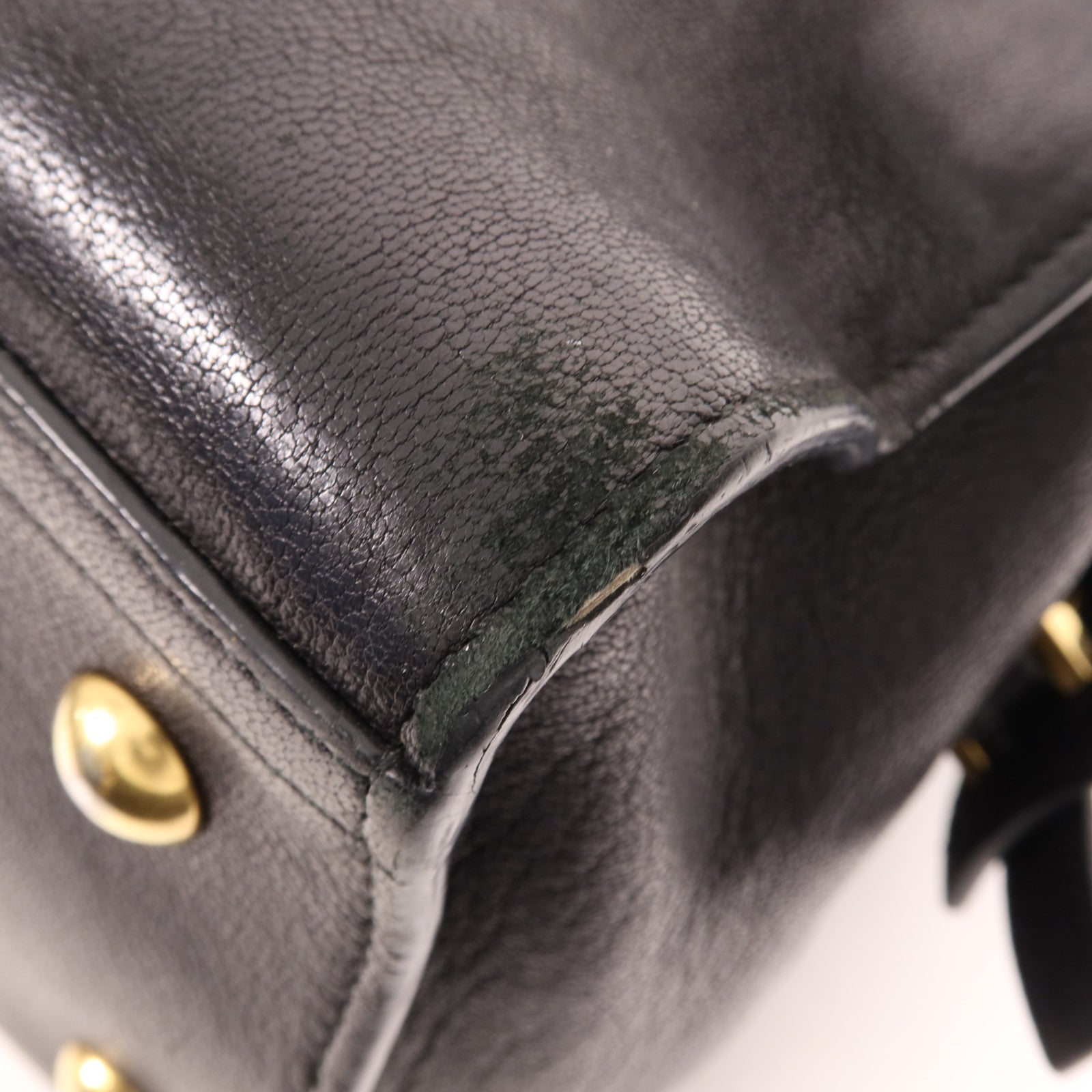 YVES SAINT LAURENT 牛皮皮革Cabas Chyc金扣手挽肩背兩用袋