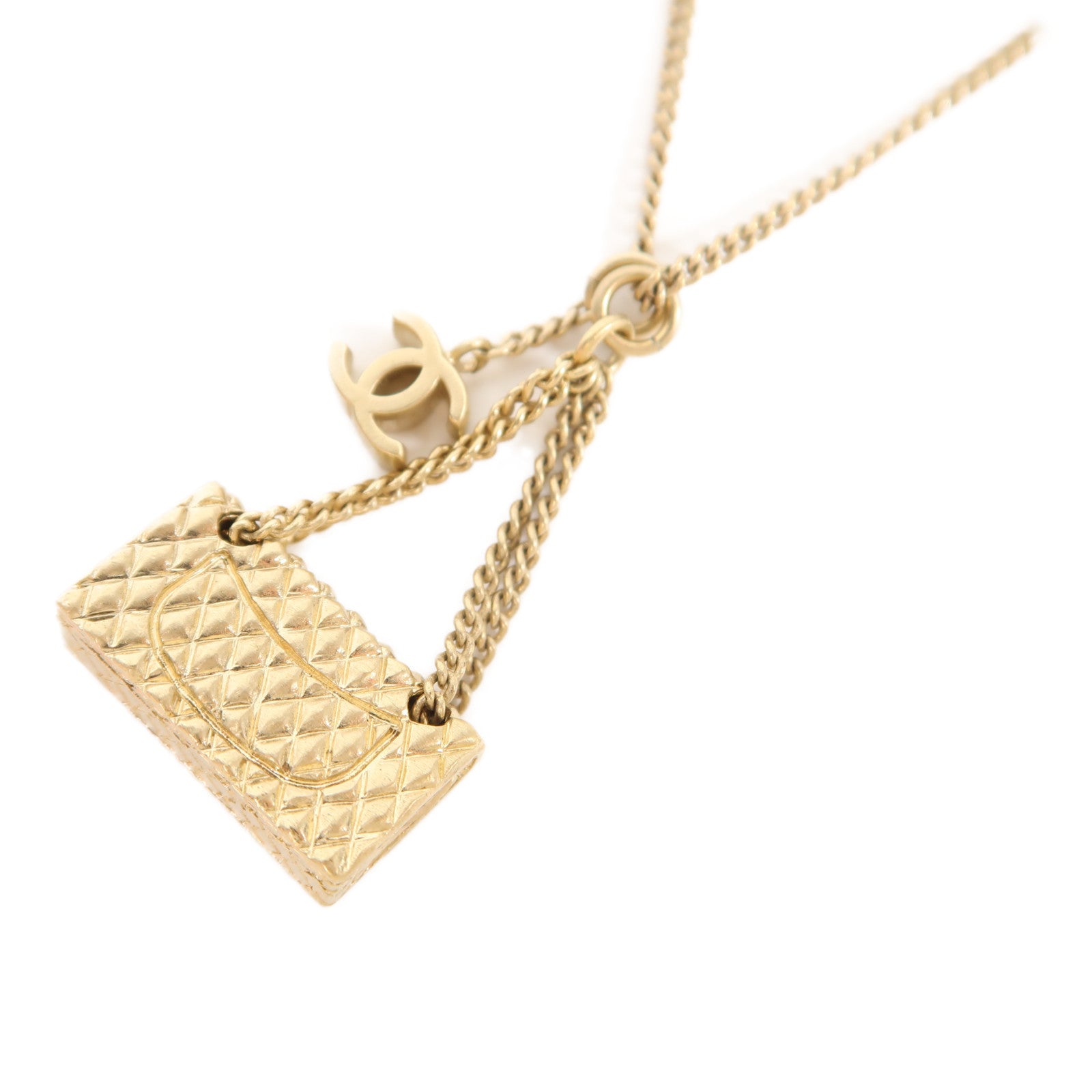 CHANEL 金屬Necklace項鍊金色