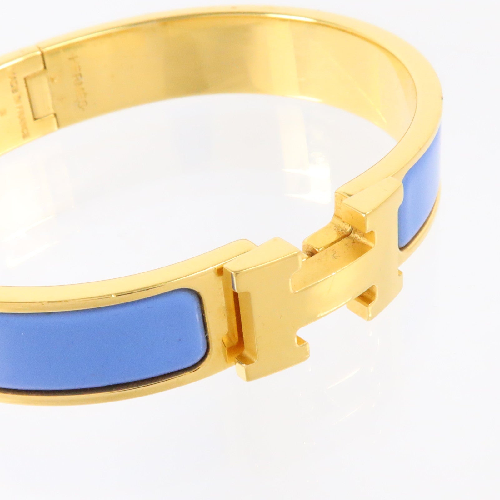 HERMES 金屬/琺瑯Clic H Bracelet金扣手鏈