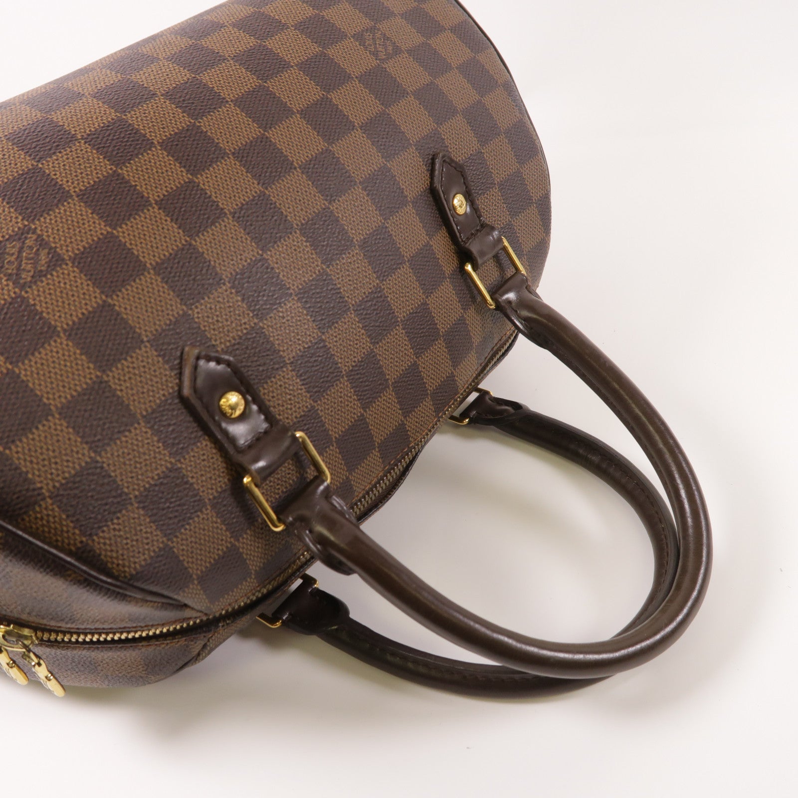 LOUIS VUITTON Damier Ribera金扣手挽袋