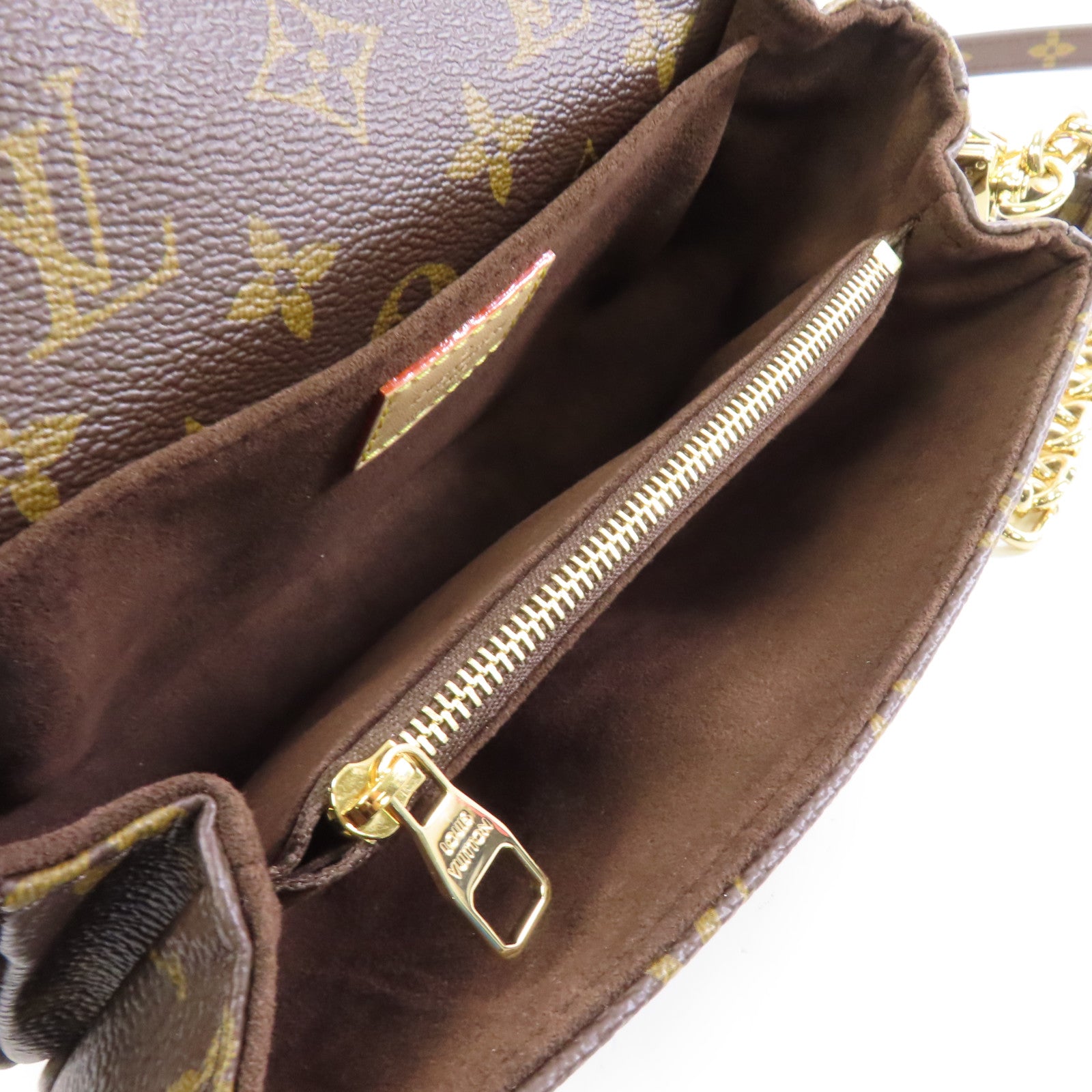 LOUIS VUITTON Monogram Pochette Metis East West金扣手挽肩背兩用袋啡色