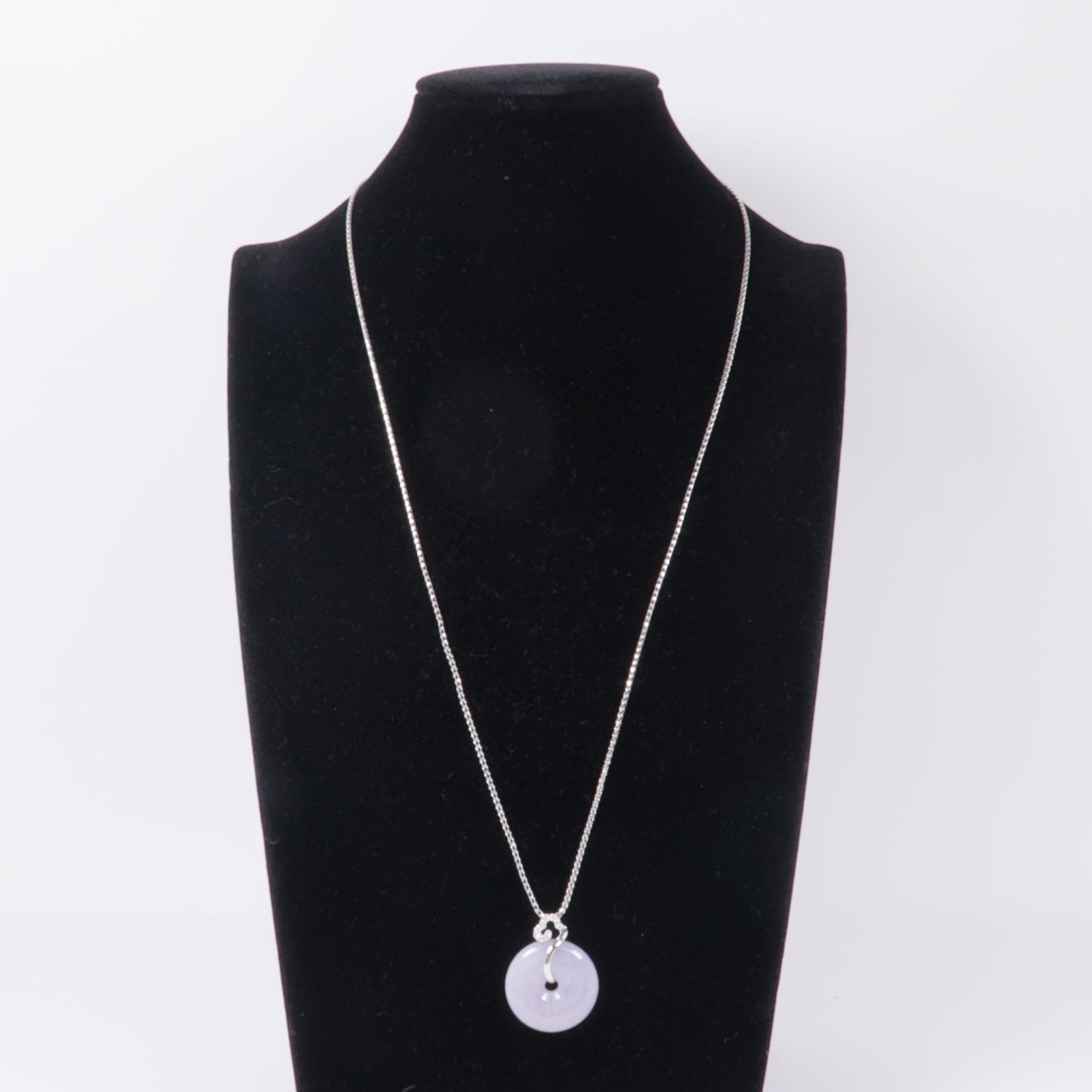 JEWELRY 18K白金Jade/Diamond Necklace翡翠/鑽石項鍊