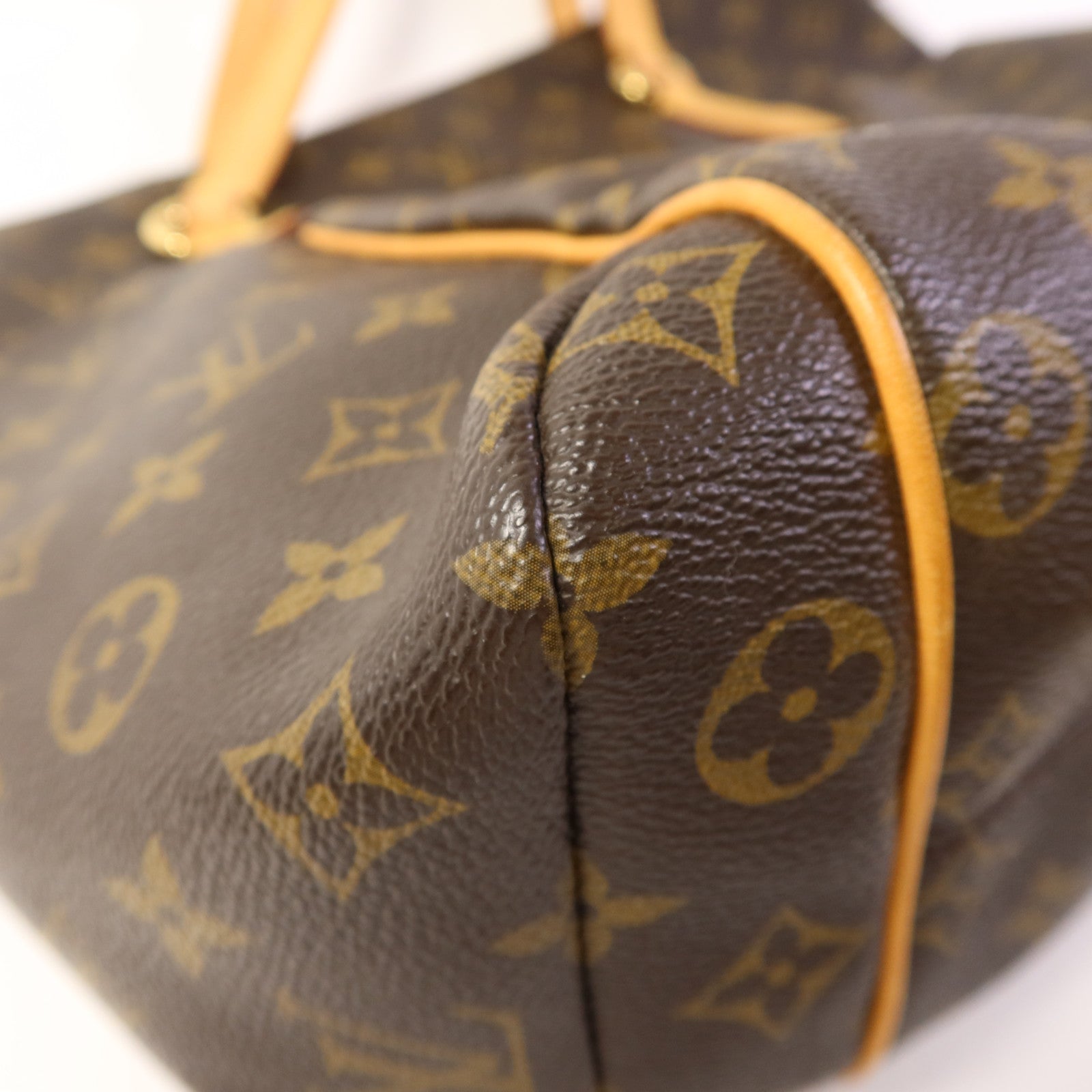 LOUIS VUITTON Monogram Totally MM金扣肩背袋棕色