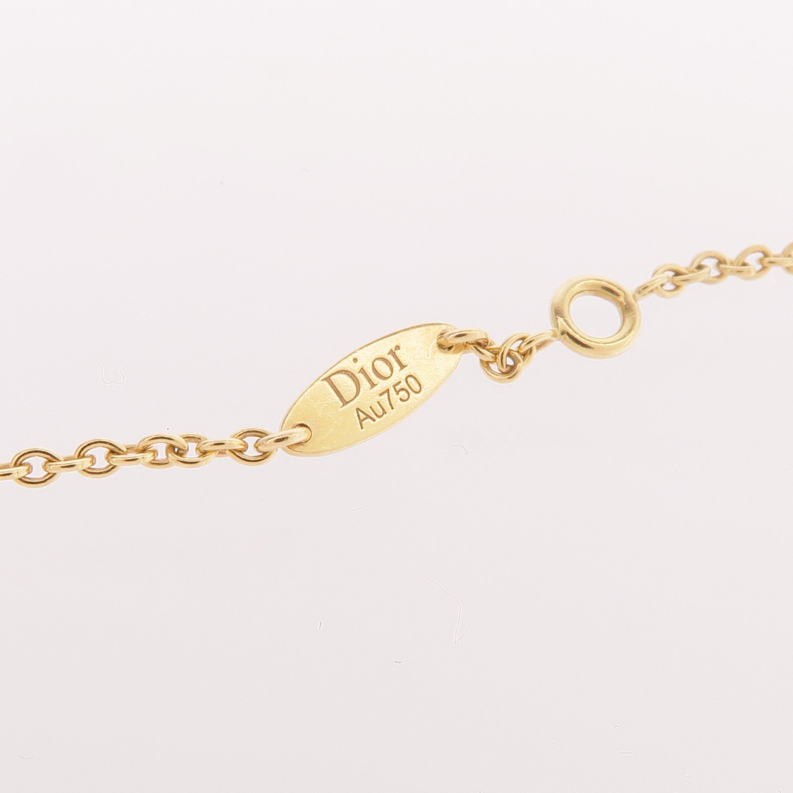 Dior 18K黃金Rose Des Vents Bracelet鑽石/孔雀石手鏈