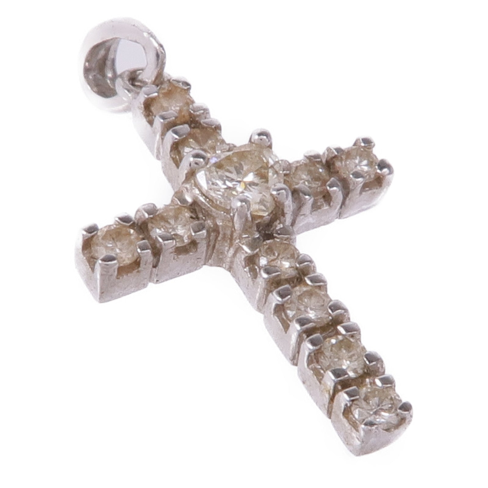 JEWELRY Diamond Pendant Top 18K White Gold