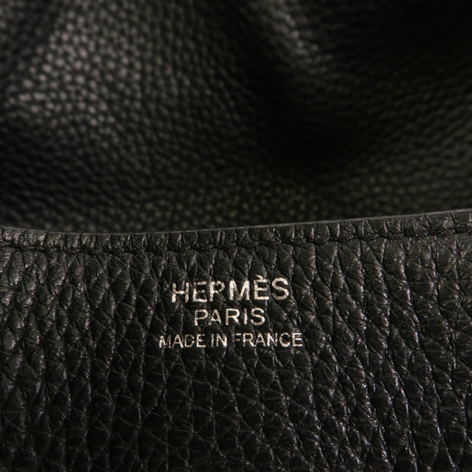 HERMES Clemence皮革Lindy 30手挽肩背兩用袋Noir