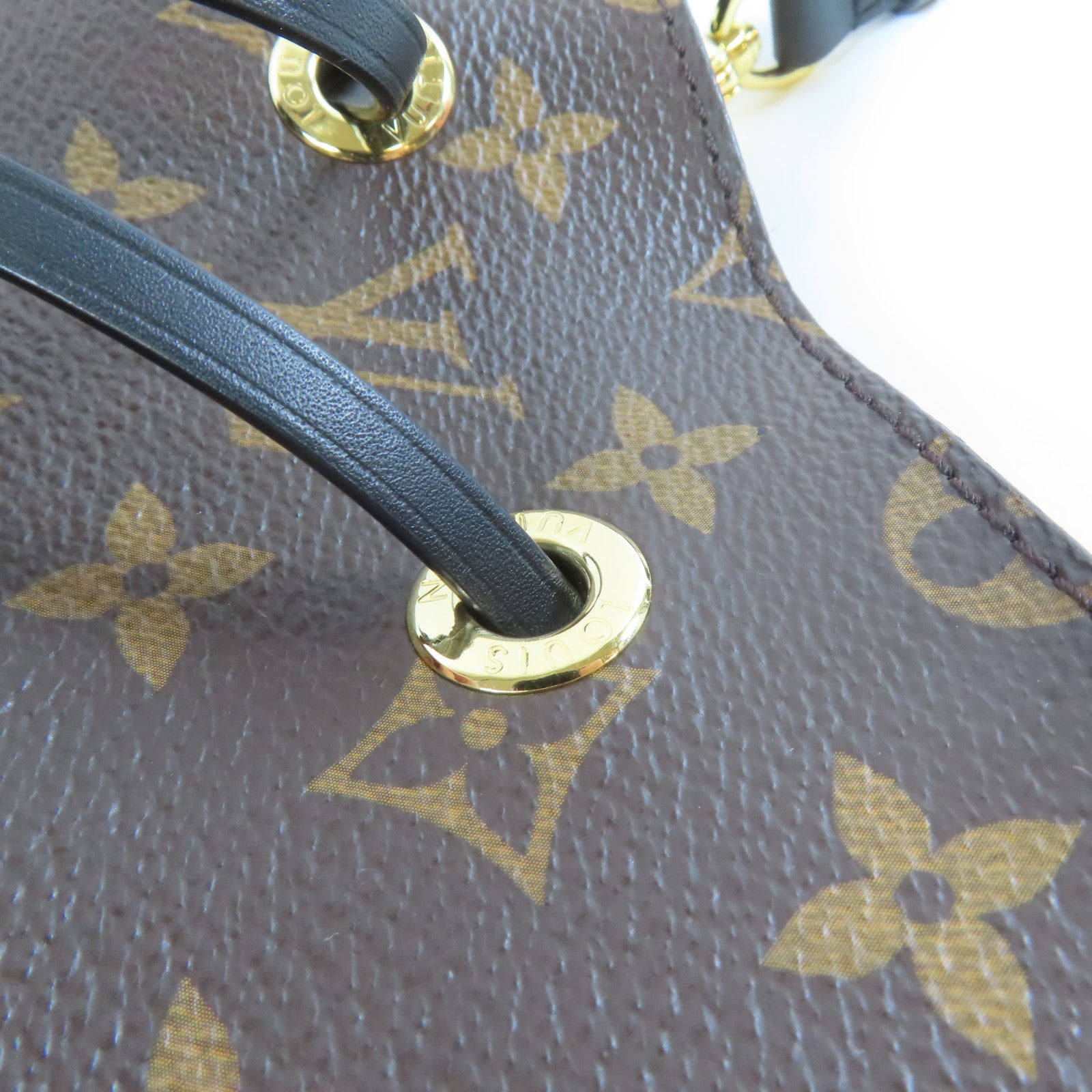 LOUIS VUITTON Monogram NeoNoe MM金扣肩背袋啡色