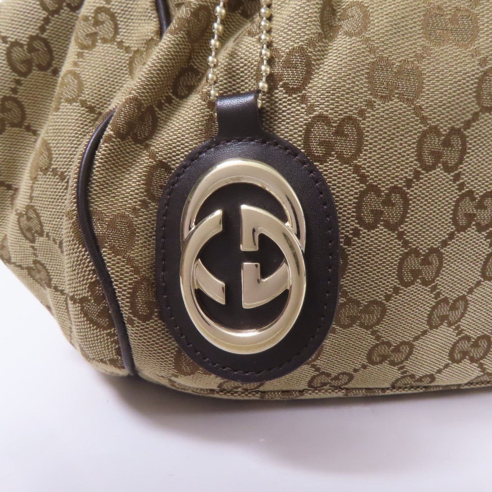 GUCCI GG Shoulder Bag 223974 GG Canvas Brown