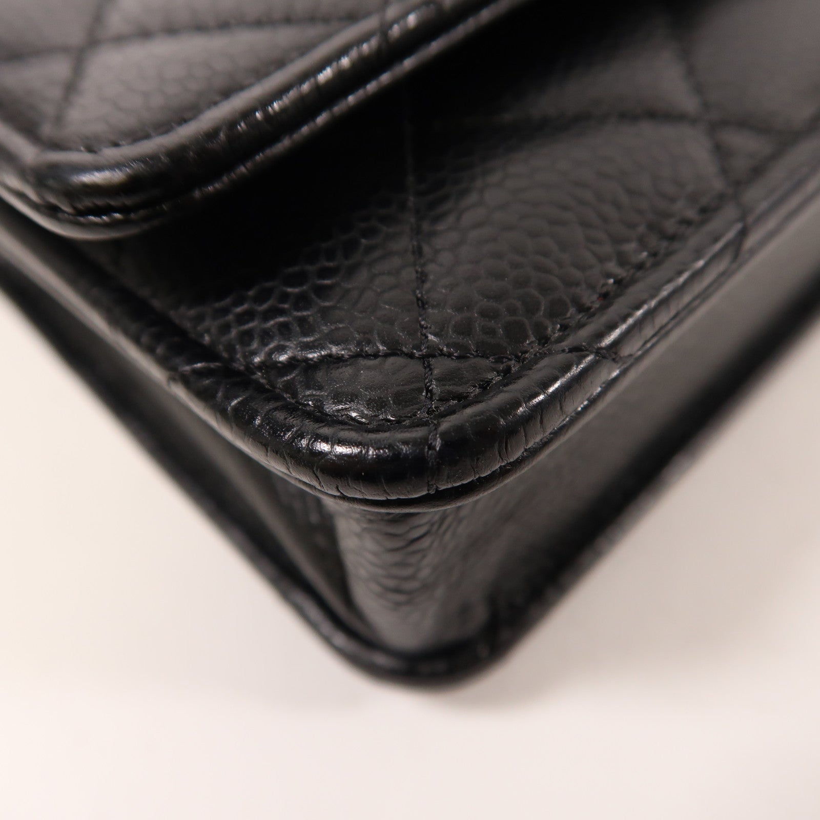 CHANEL 牛皮皮革WOC Wallet On Chain金扣鏈帶肩背袋