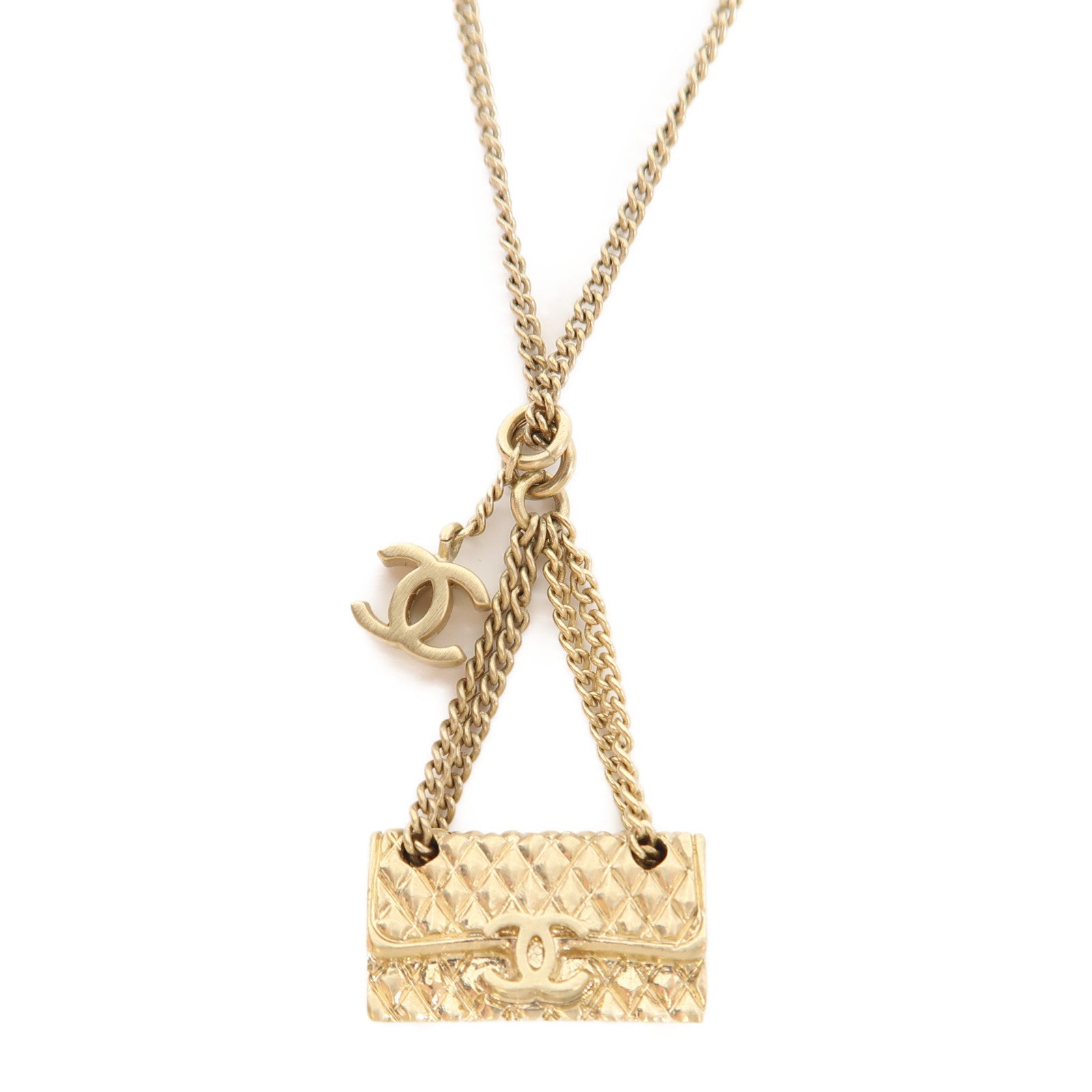 CHANEL 金屬Necklace項鍊金色
