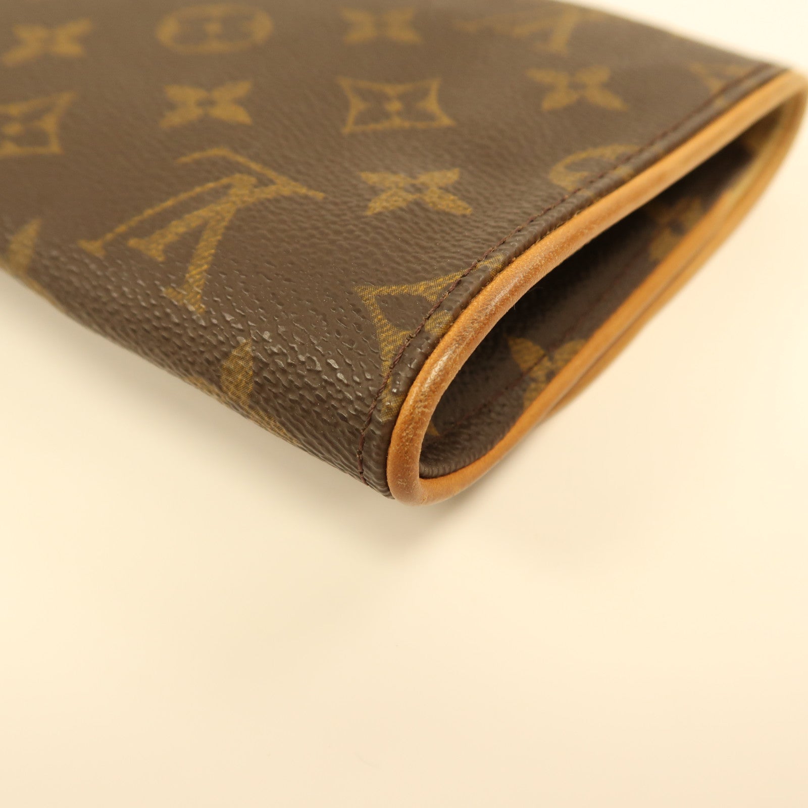LOUIS VUITTON Monogram Pochette Twin GM金扣肩背袋啡色