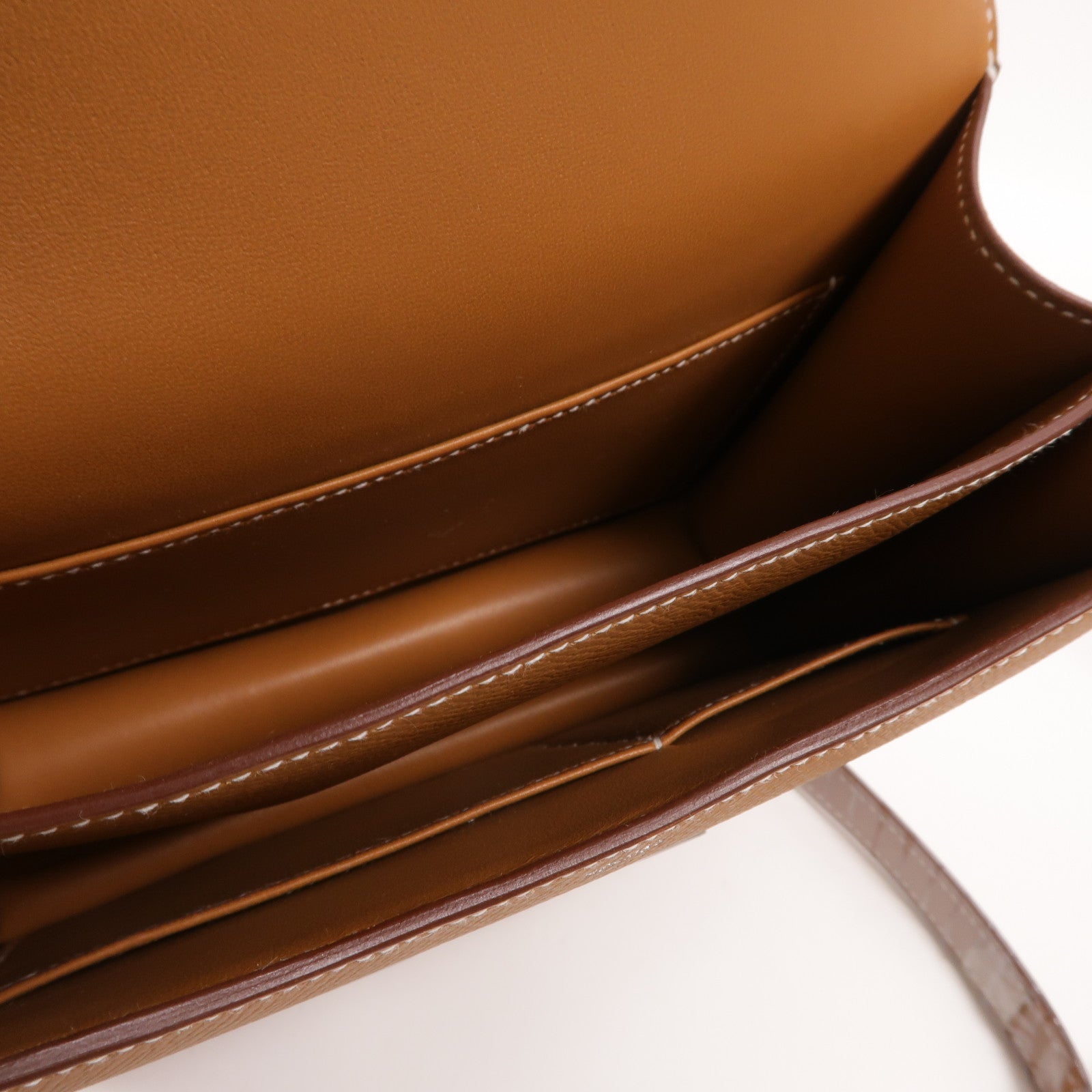 HERMES Epsom皮革Constance Mini肩背袋Gold