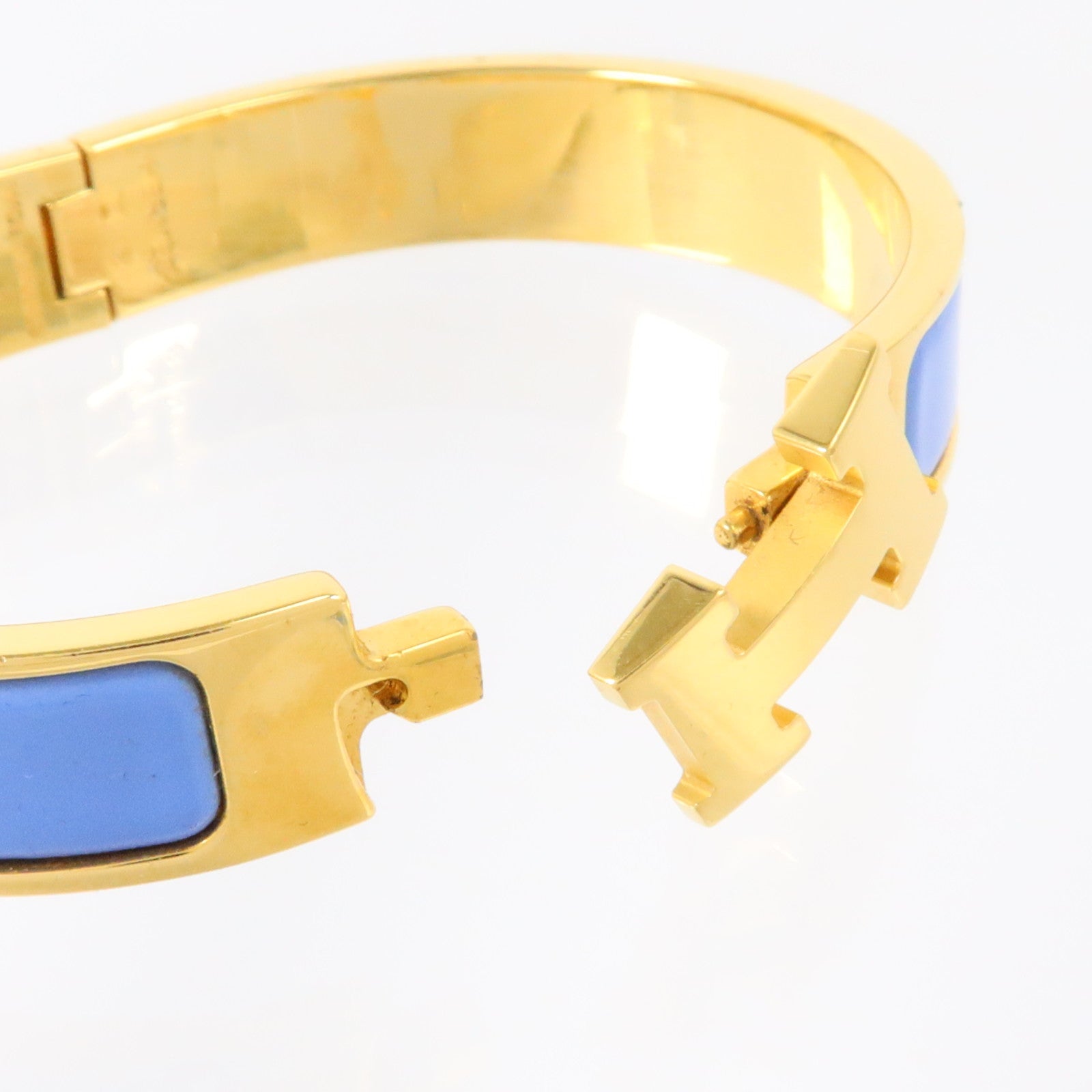 HERMES 金屬/琺瑯Clic H Bracelet金扣手鏈