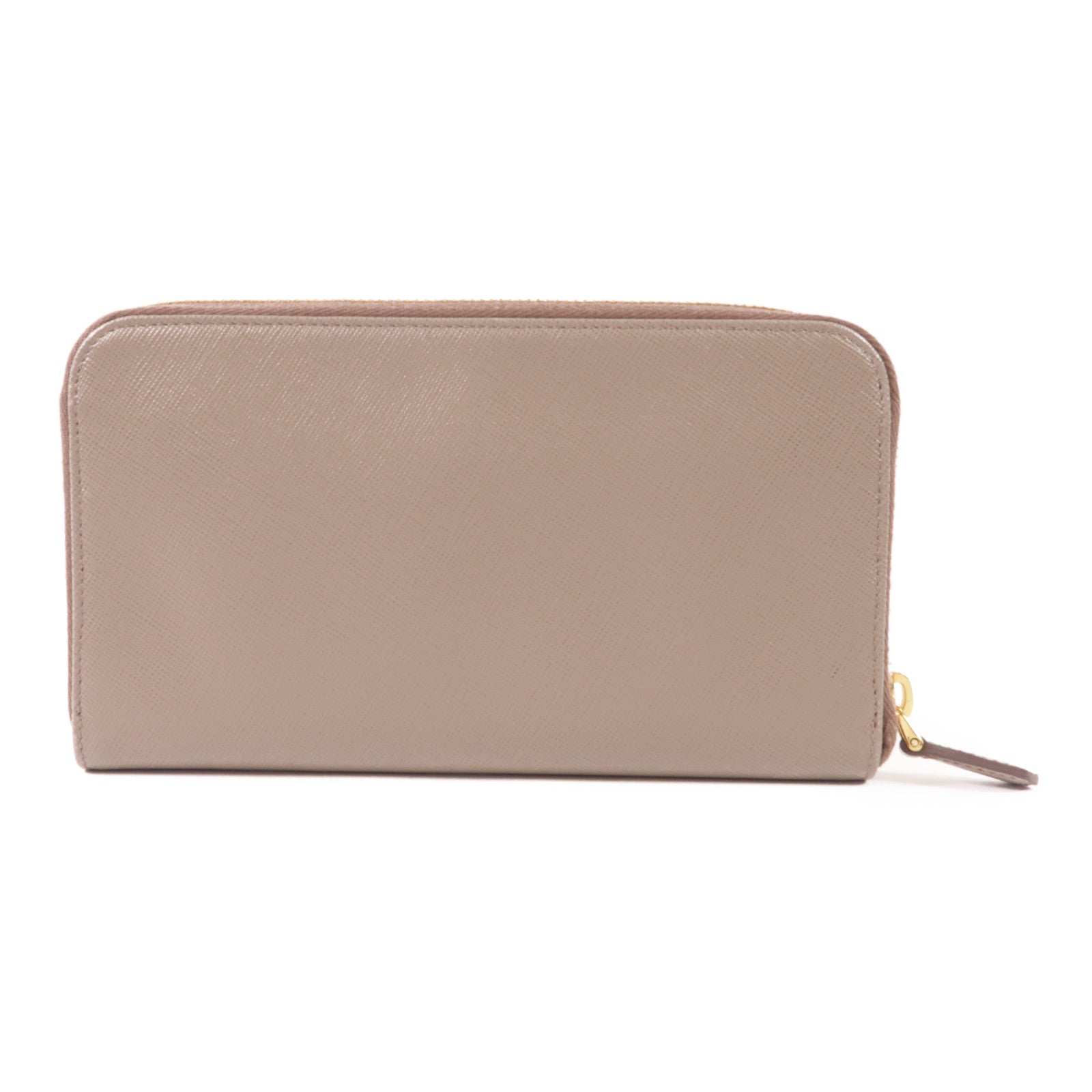 PRADA GHW Zipper Long Wallet  IM0506 Calfskin Leather Brown