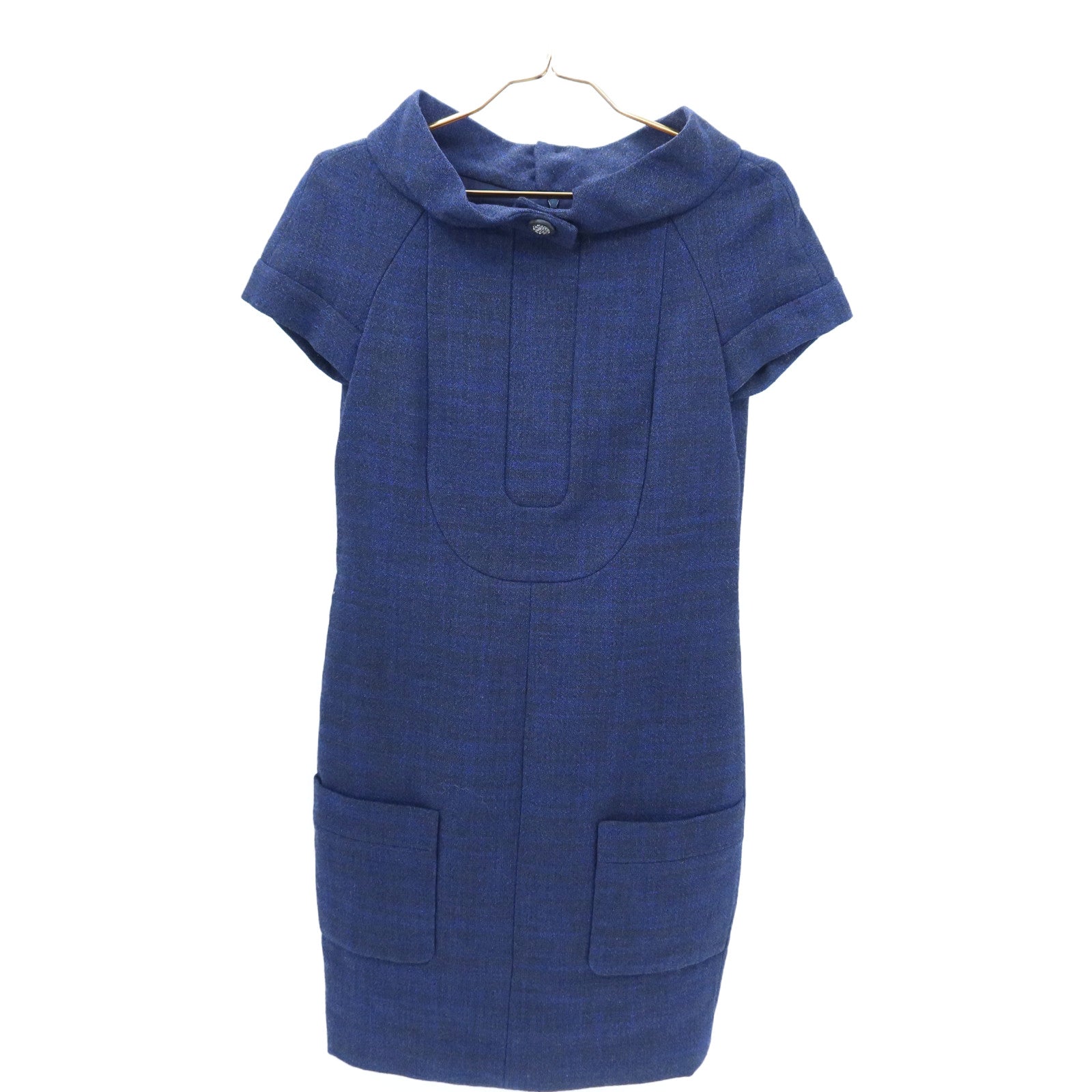 CHANEL Wool/Nylon Short-Sleeved Dress連身裙