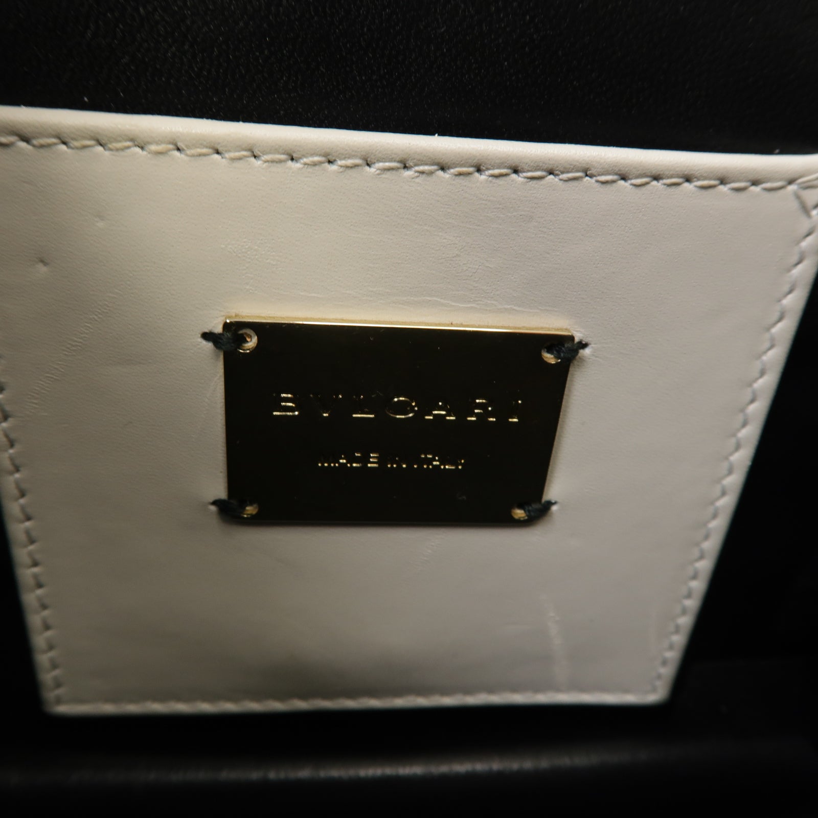 BVLGARI 【激減優惠】牛皮皮革Serpenti Forever 2 Way Shoulder銀扣手挽肩背兩用袋黃色