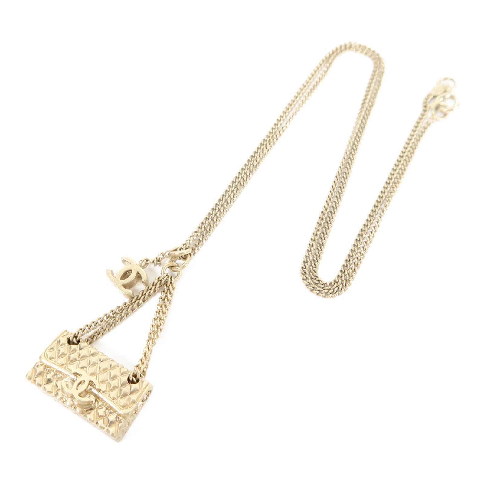 CHANEL 金屬Necklace項鍊金色