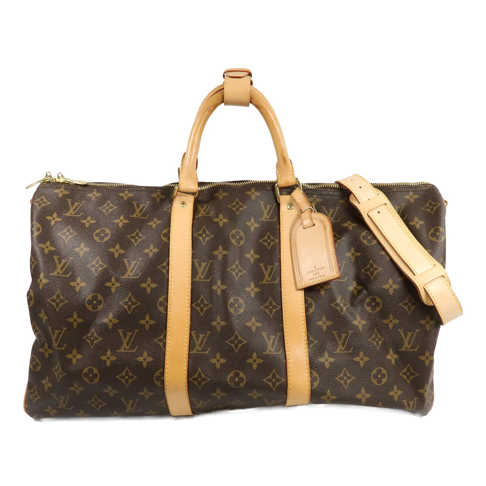 LOUIS VUITTON Monogram Keepall 50手挽肩背兩用袋