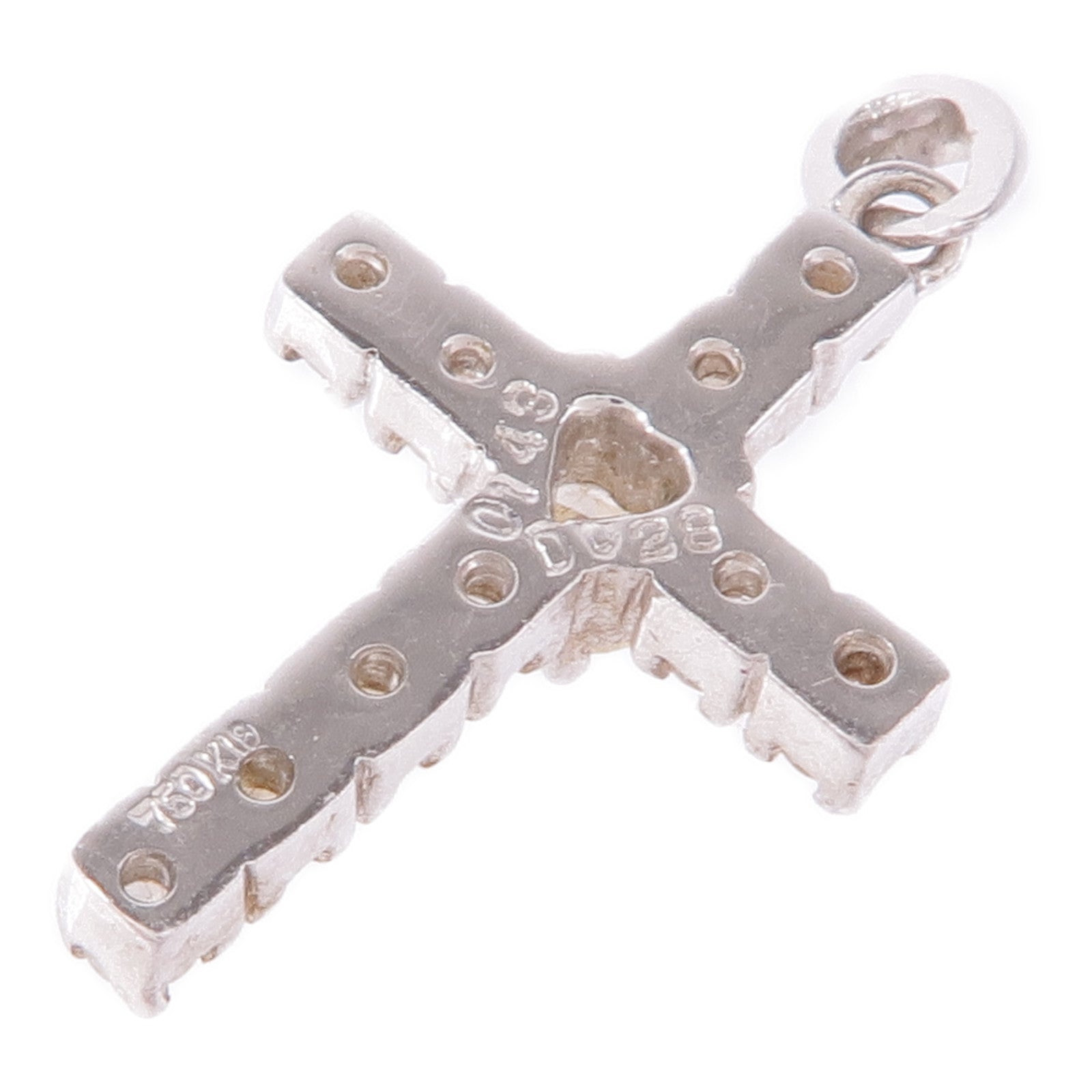 JEWELRY Diamond Pendant Top 18K White Gold